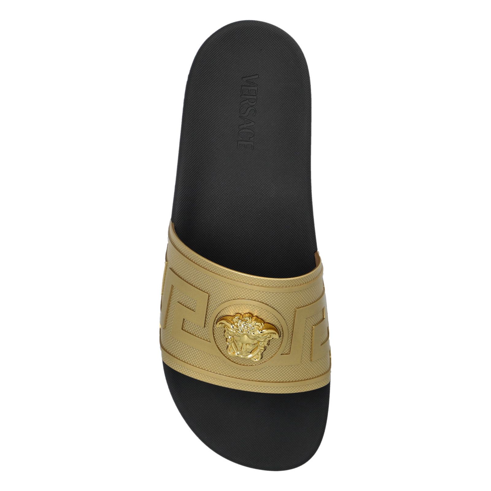 Versace VERSACE Gold Rubber Flip-Flops New And Authentic (Men's size Size US 7 / EU 40 - 5 Thumbnail