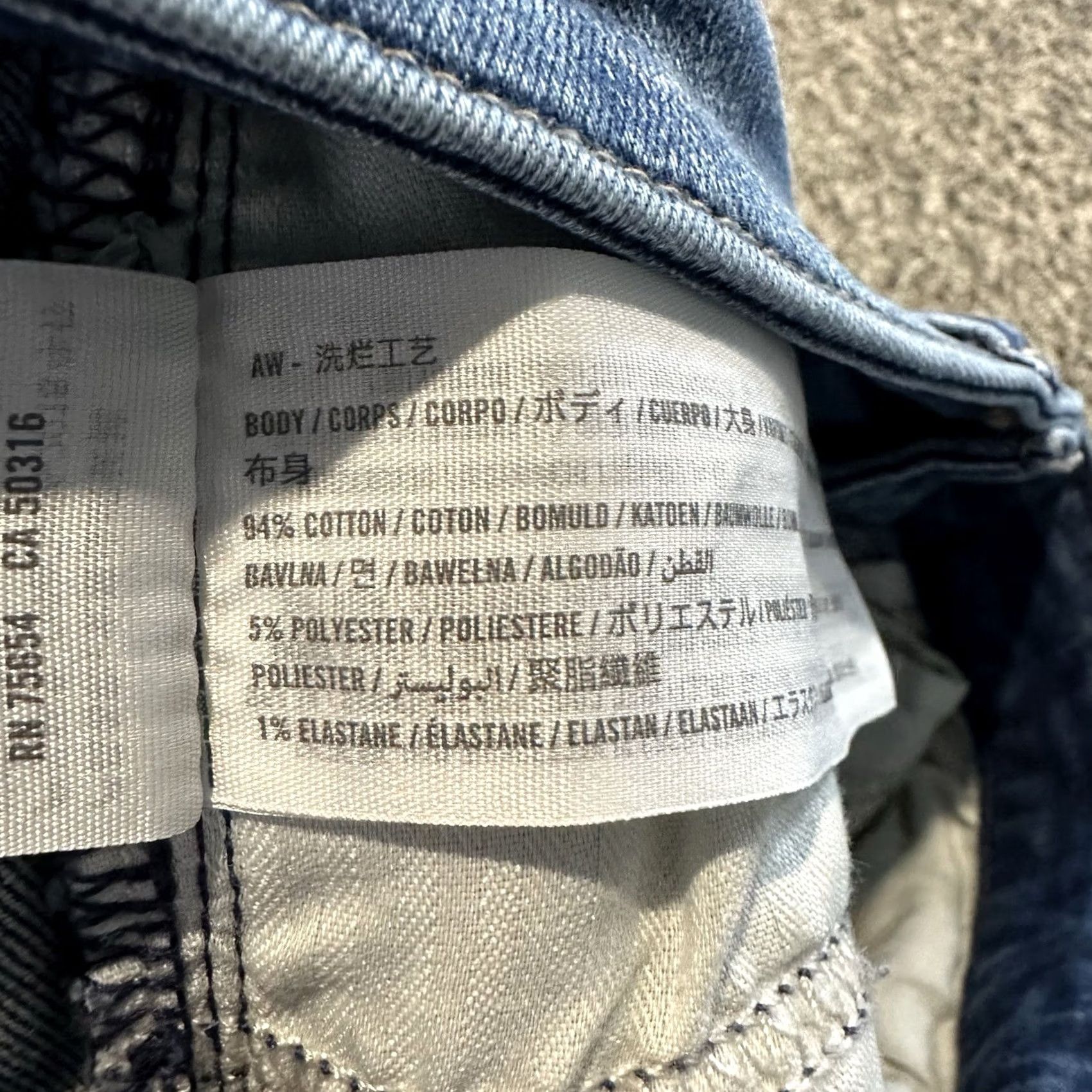 Abercrombie & Fitch Abercrombie & Fitch Jeans Womens 24 Skinny Mid Rise Distressed Blue Den im Size 28" / US 6 / IT 42 - 7 Thumbnail