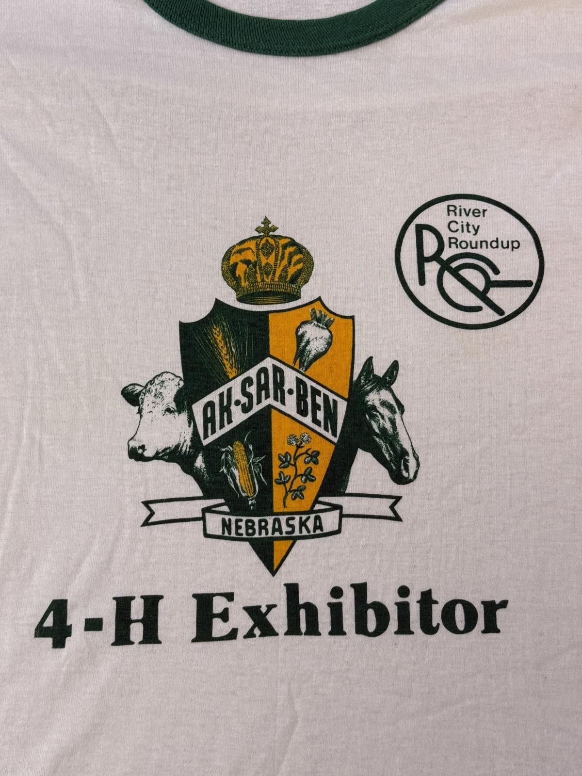 Champion Vintage 4-H T-shirt AK-SAR-BEN River City Roundup Nebraska Size US XL / EU 56 / 4 - 2 Thumbnail