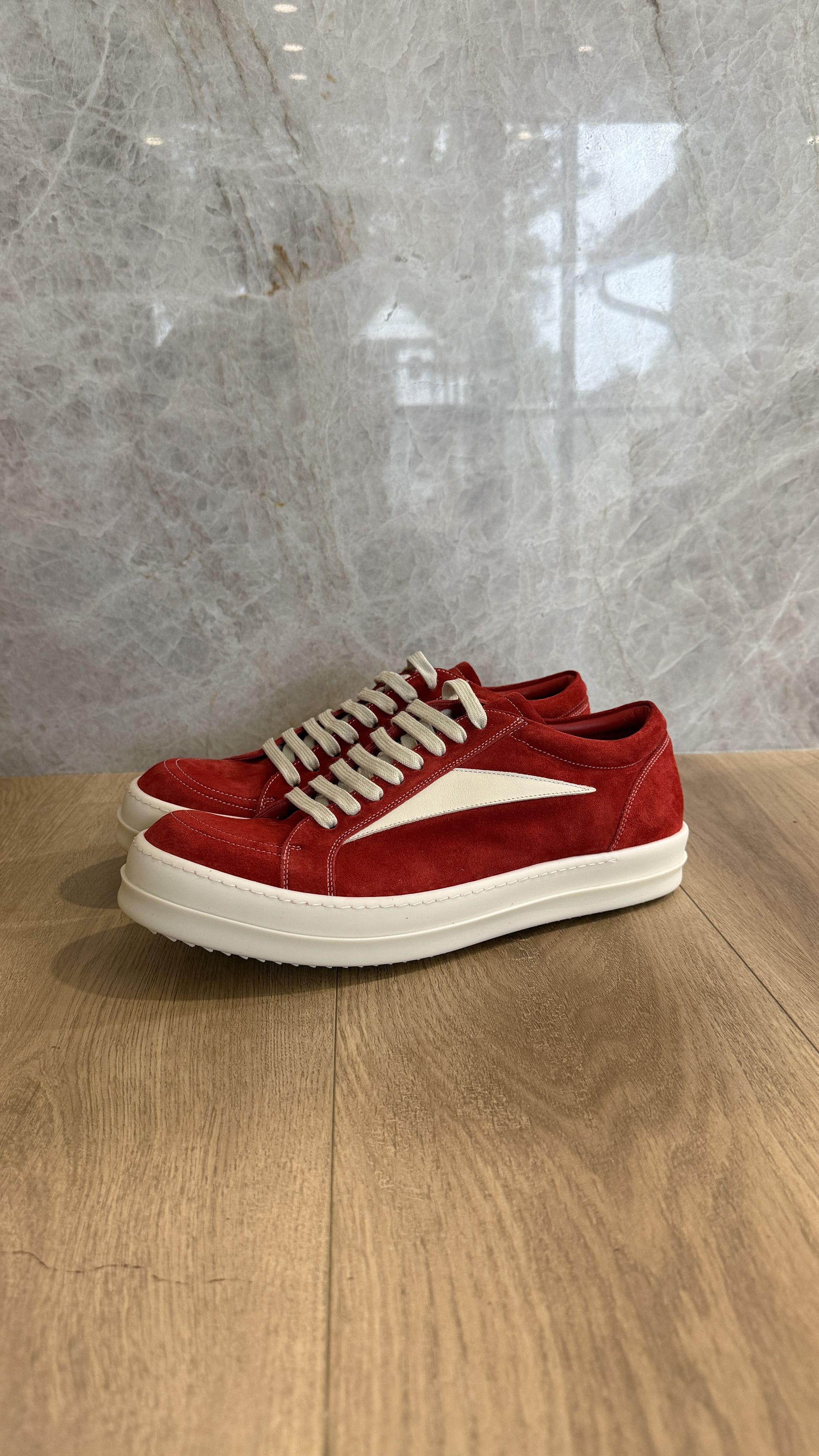Rick Owens RICK OWENS VINTAGE SNEAKER CARNELIAN Size US 9 / EU 42 - 3 Thumbnail