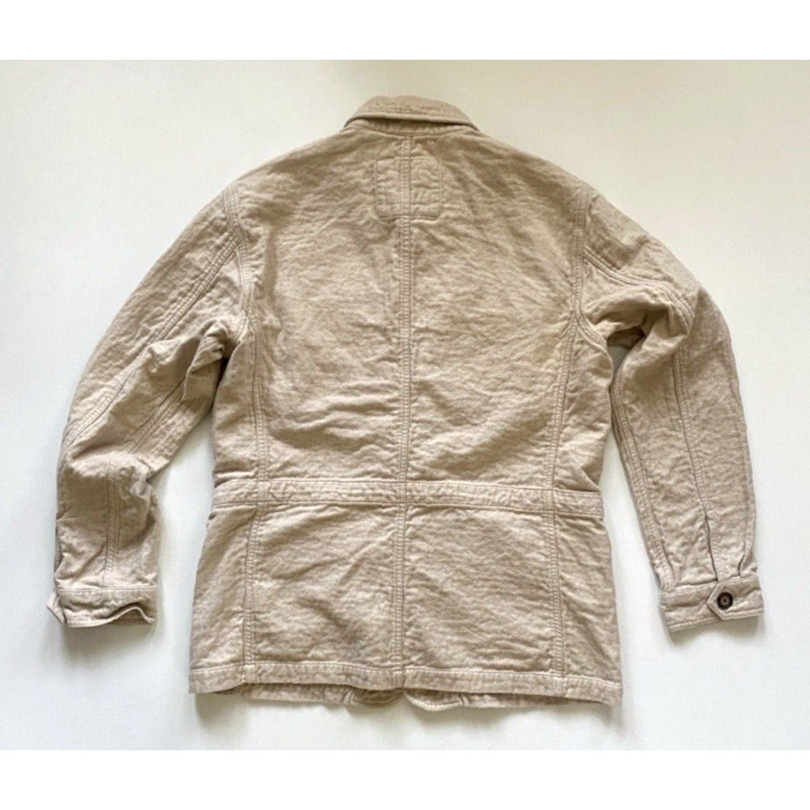 Vintage Mugsy Hemmingway Jacket Washed Tan Sz L Mens Jacket Mid-Length Washed Tan Pockets Vintage Style: Jacket Size US L / EU 52-54 / 3 - 6 Thumbnail