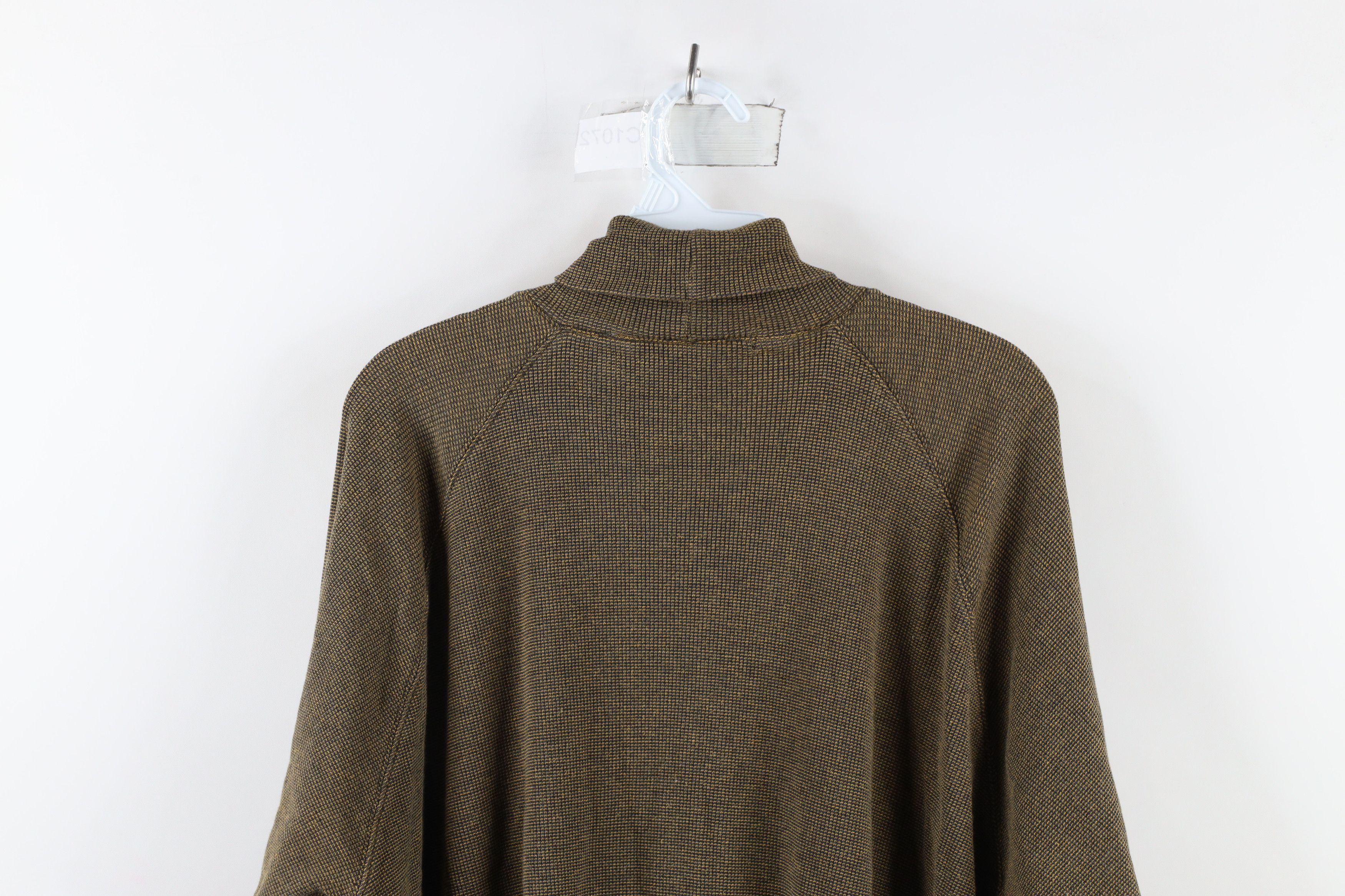Vintage Vintage 90s Streetwear Blank Thermal Waffle Knit Turtleneck Size US XL / EU 56 / 4 - 8 Thumbnail