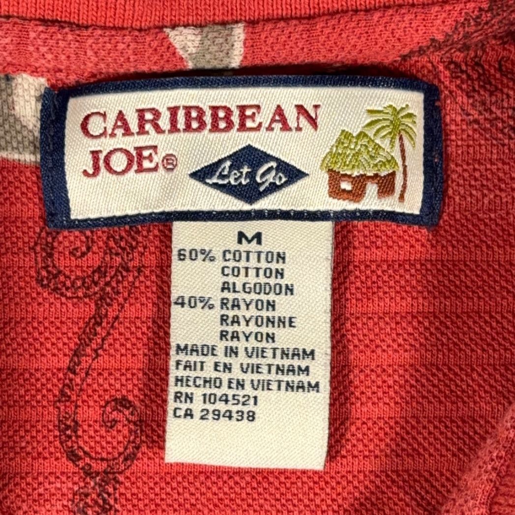 Vintage VINTAGE Caribbean Joe Polo Shirt Adult MEDIUM Orange Martini Tropical Resort Y2K Shirt Mens Size US M / EU 48-50 / 2 - 4 Thumbnail