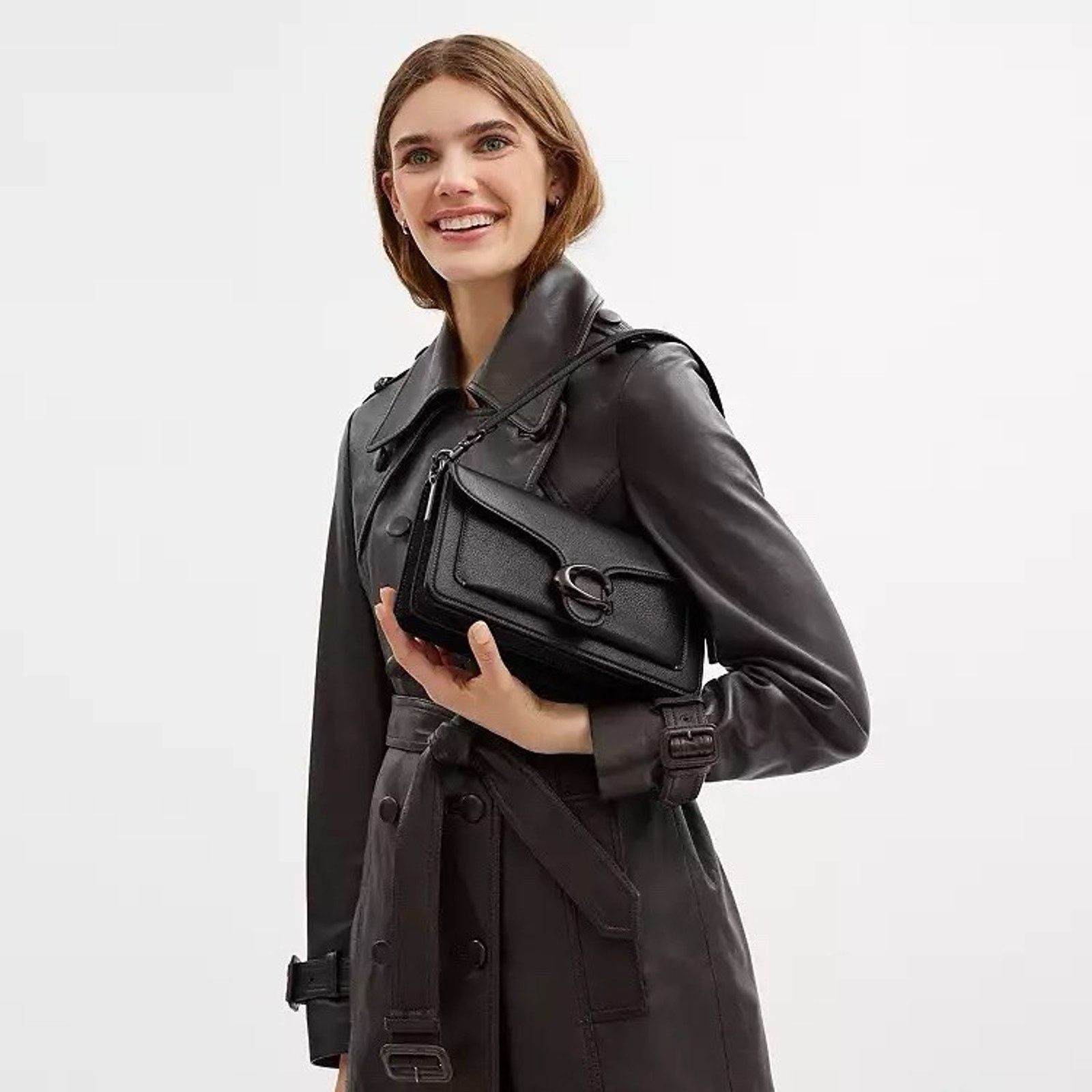 Coach NWT COACH CH857 Tabby Shoulder Bag 26 Pebble Leather Black Size ONE SIZE - 8 Thumbnail