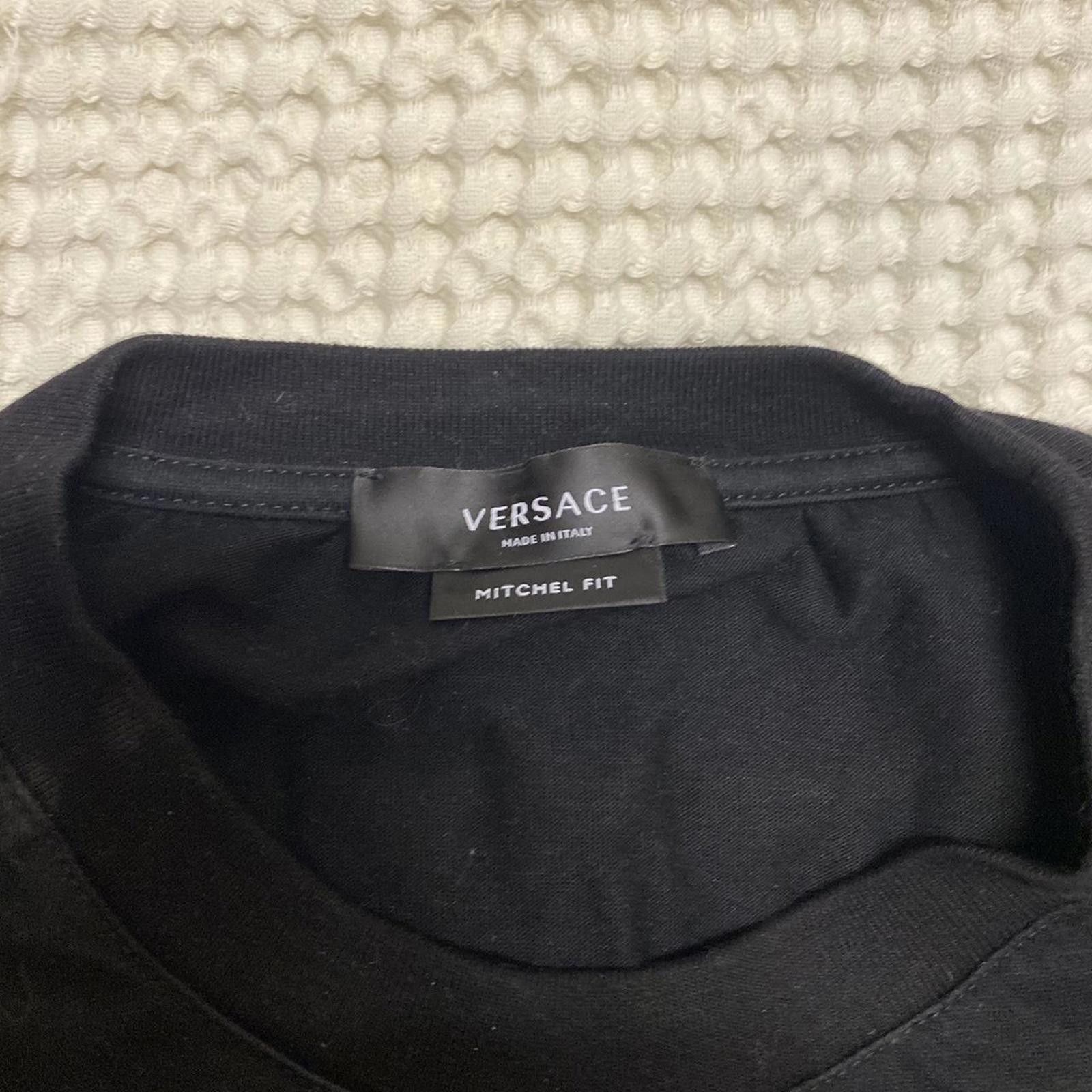 Versace Versace Black Graphic Logo Men's T-Shirt Mitchel Fit Size US S / EU 44-46 / 1 - 3 Thumbnail