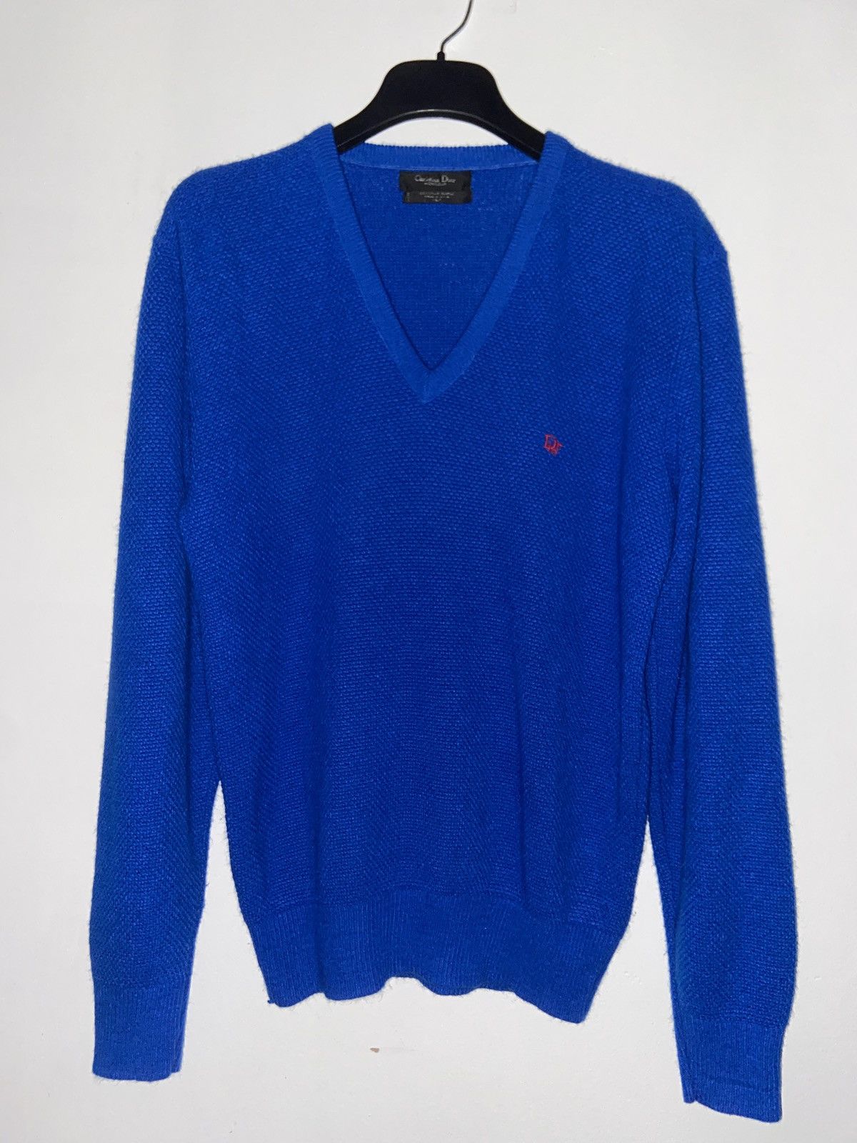 Christian Dior Monsieur V Neck Pullover Sweater L Vintage