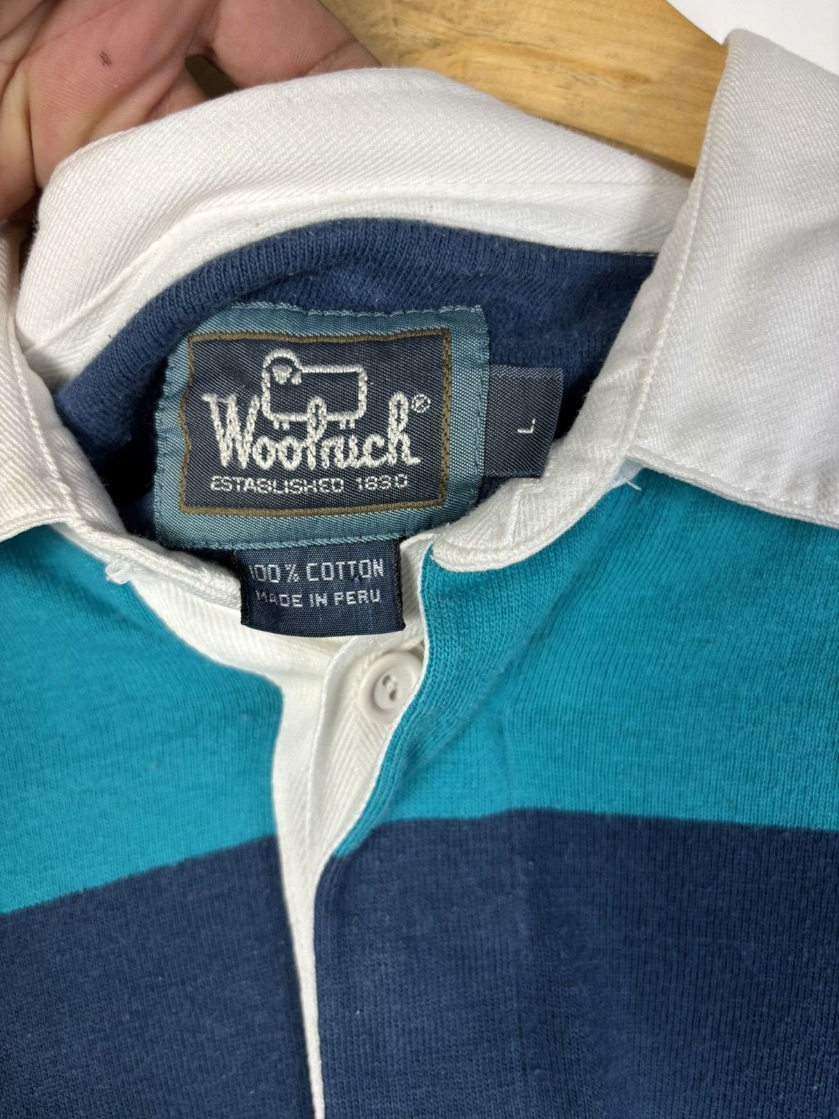 Woolrich Woolen Mills Vintage woolrich polo rugby Size US XL / EU 56 / 4 - 3 Thumbnail