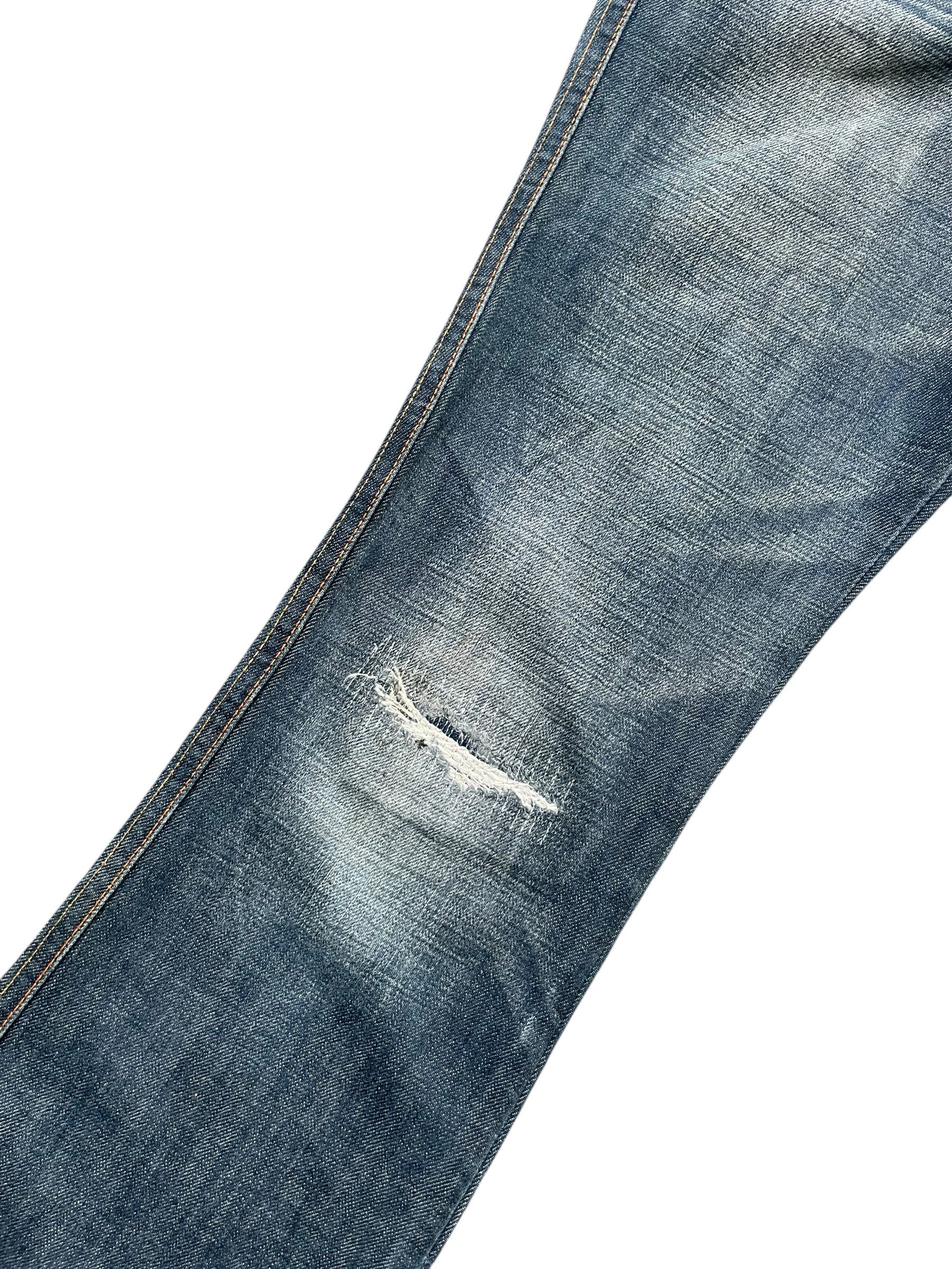 Levi's Vintage Flare Levis Perfect Body Distresed Denim Size 30" / US 8 / IT 44 - 7 Thumbnail
