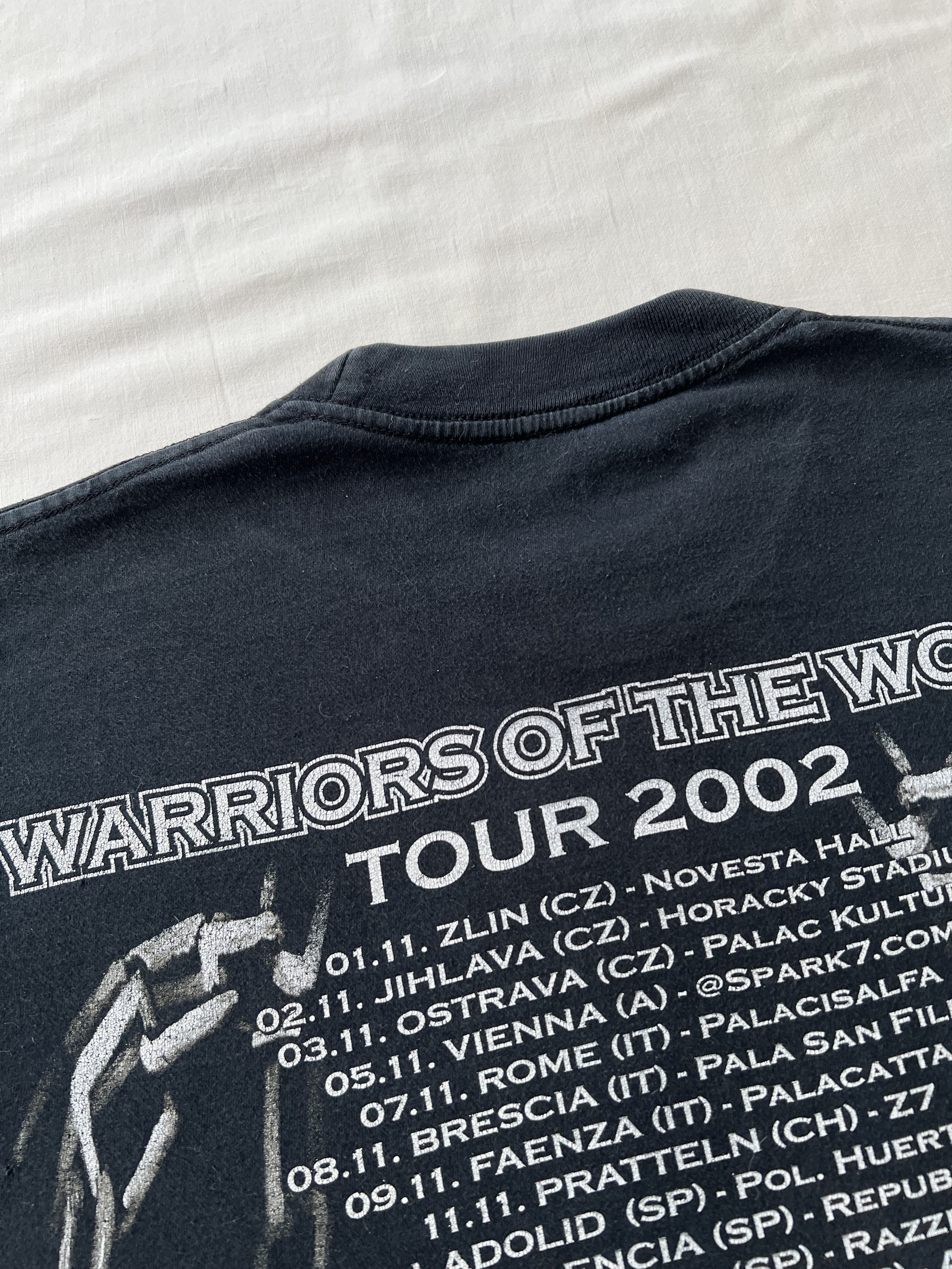 Band Tees Vintage 2002 Manowar Warriors of the World Tour T-shirt Size US L / EU 52-54 / 3 - 16 Thumbnail