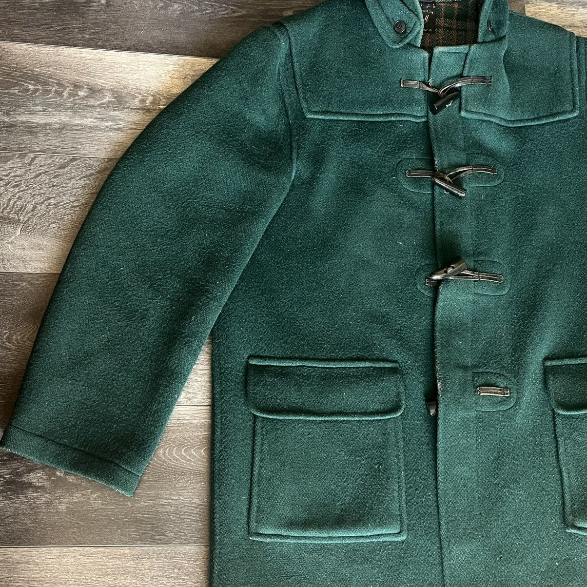Gloverall Vintage Gloverall The Original Duffle Pea Coat Wool Green Size US XL / EU 56 / 4 - 3 Thumbnail
