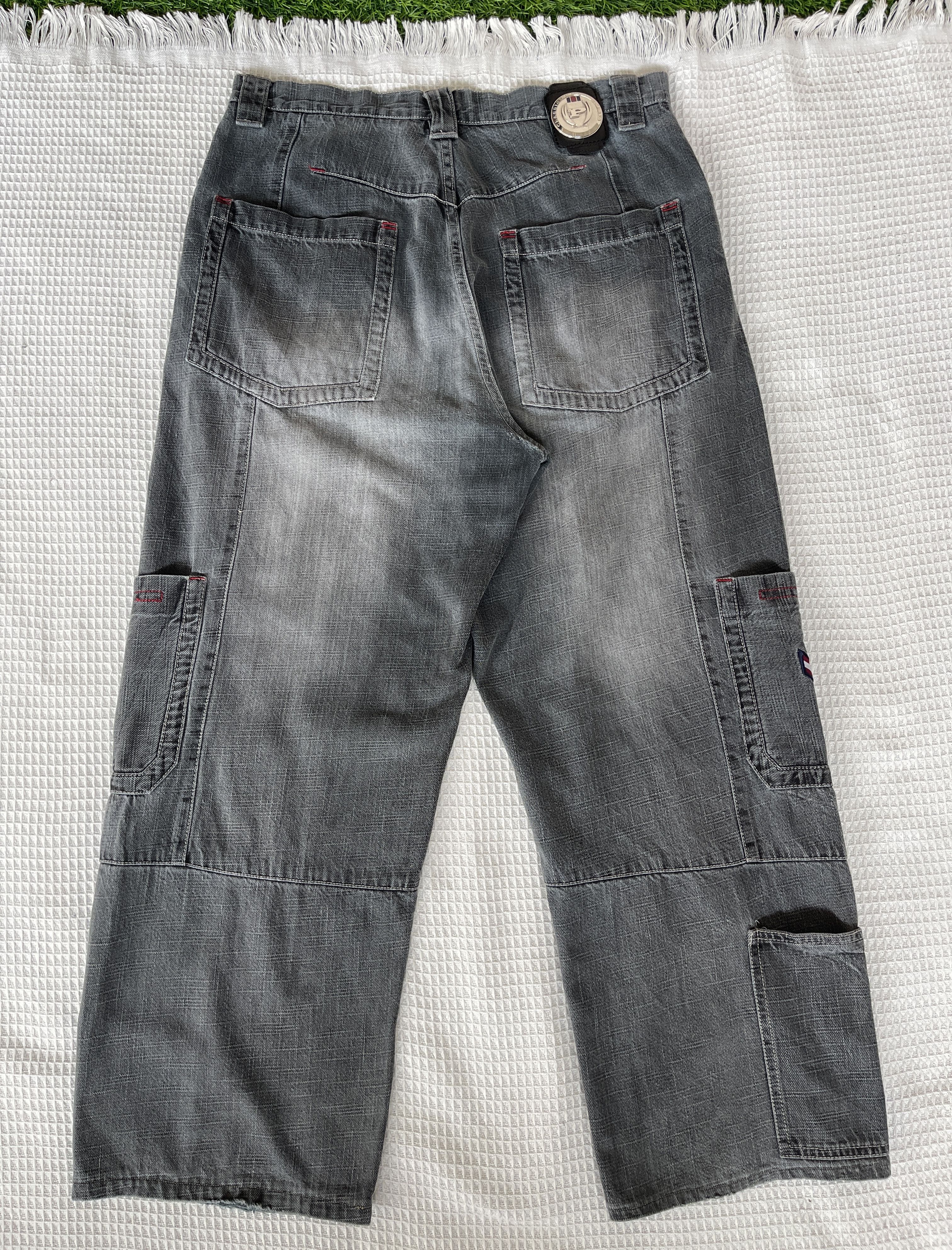 Phat Farm Vintage 90s🔥Phat Farm🔥Platform boots 9 Pockets Baggy Jeans Size US 34 / EU 50 - 2 Thumbnail