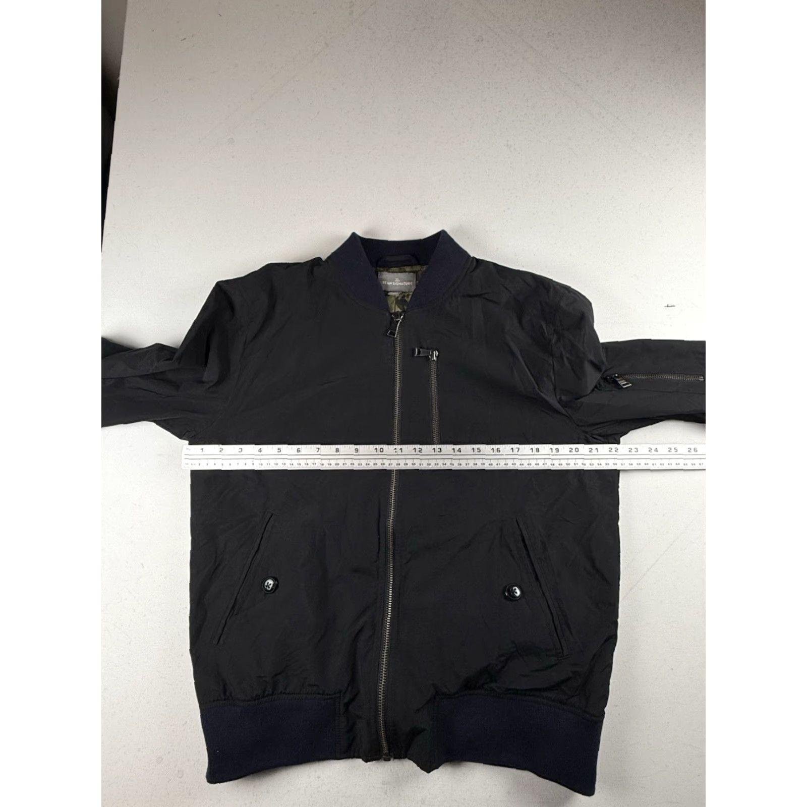 Vintage L.L. Bean Signature Bomber Jacket Black Size M Mens Regular Polyester Jacket Black M Size US M / EU 48-50 / 2 - 2 Thumbnail