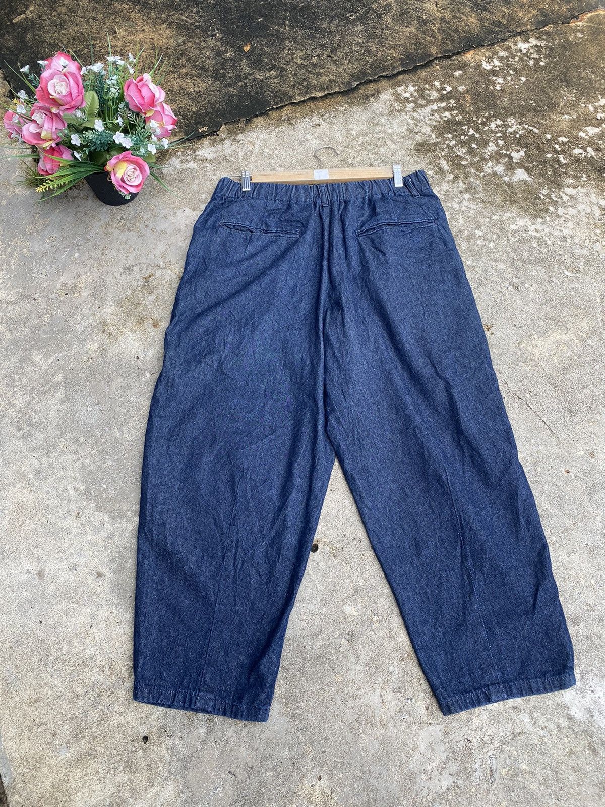 Uniqlo 🔥 Bestoffer 🔥 Gu Japan Baggy Blue Denim Pants Jeans Size US 34 / EU 50 - 6 Thumbnail