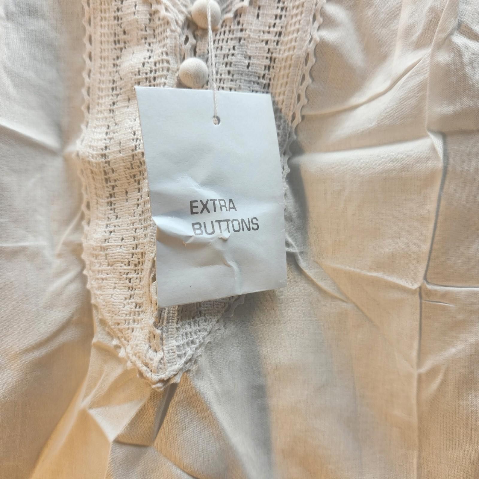 Club Monaco Moda International Lace Accented Tank White Size Large NWT Size L / US 10 / IT 46 - 7 Thumbnail