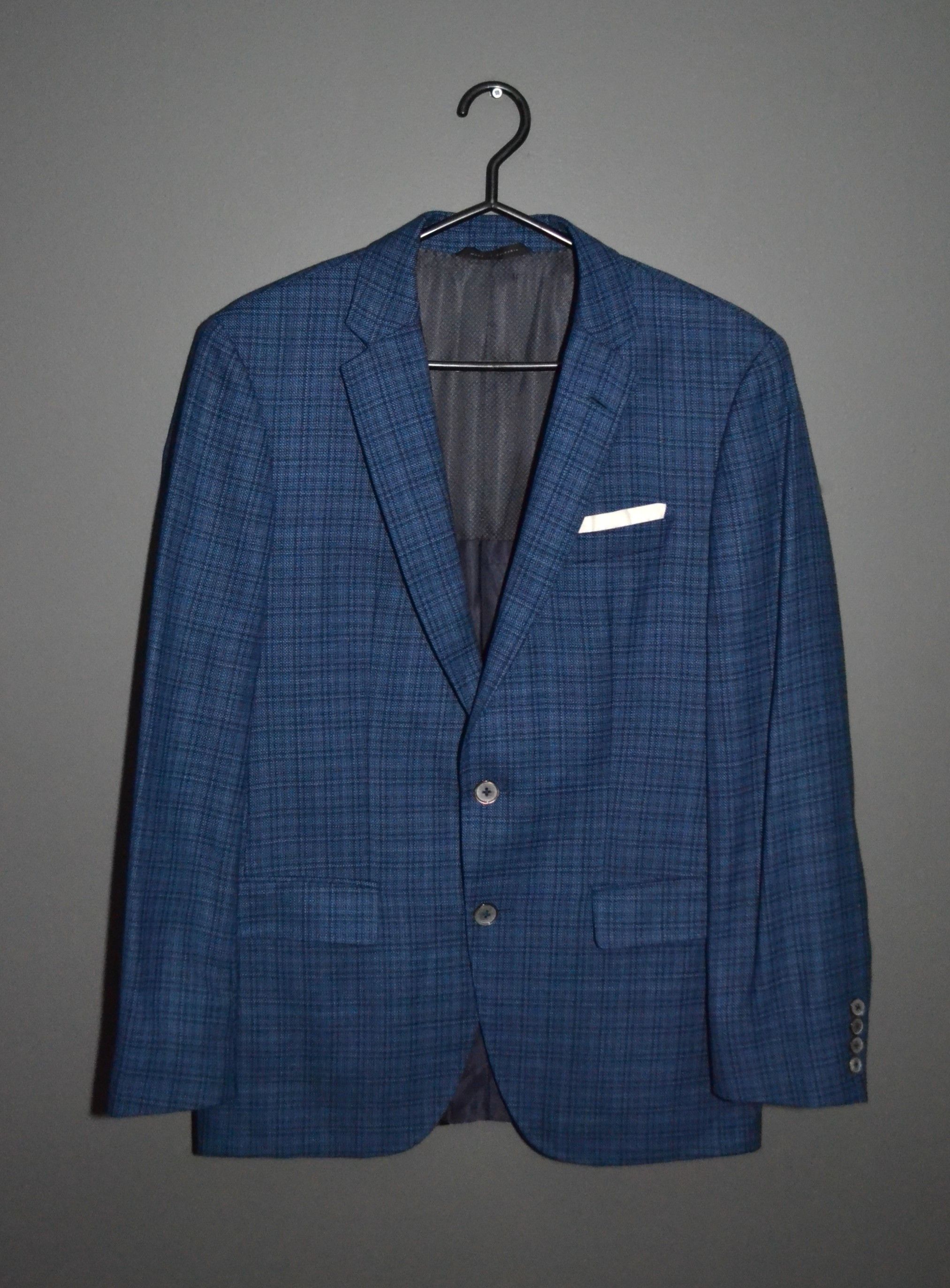 Hugo Boss Hugo Boss Hutsons3 Check Woolen Blazer 48 Drago Super 120 Size 38R - 2 Thumbnail