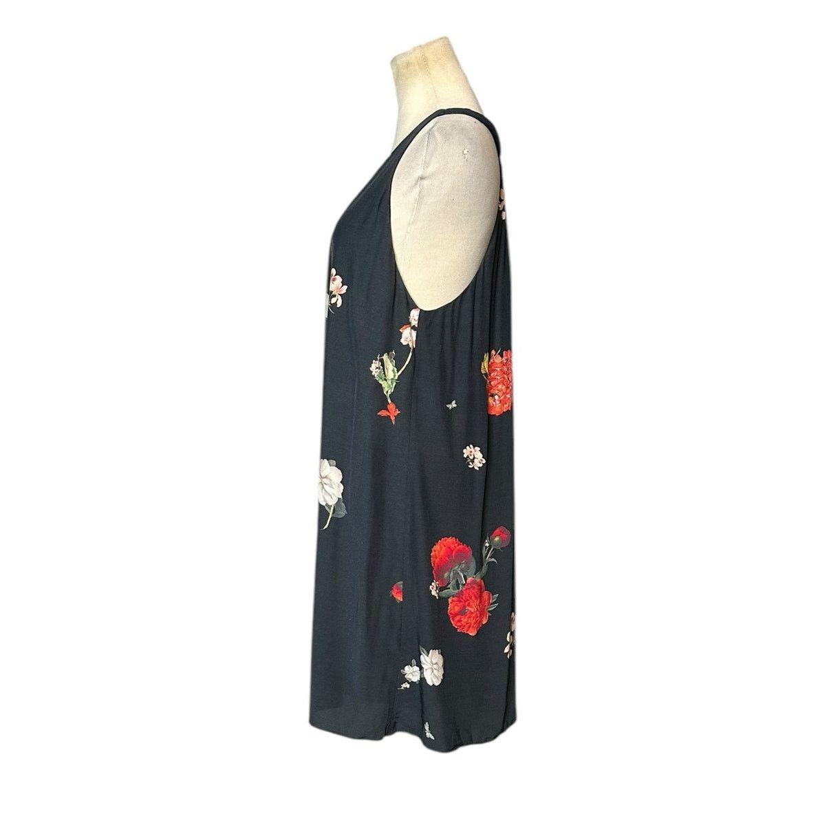 Alice + Olivia Alice + Olivia Castaway Black Red Floral Dress Size M Size S / US 4 / IT 40 - 13 Thumbnail