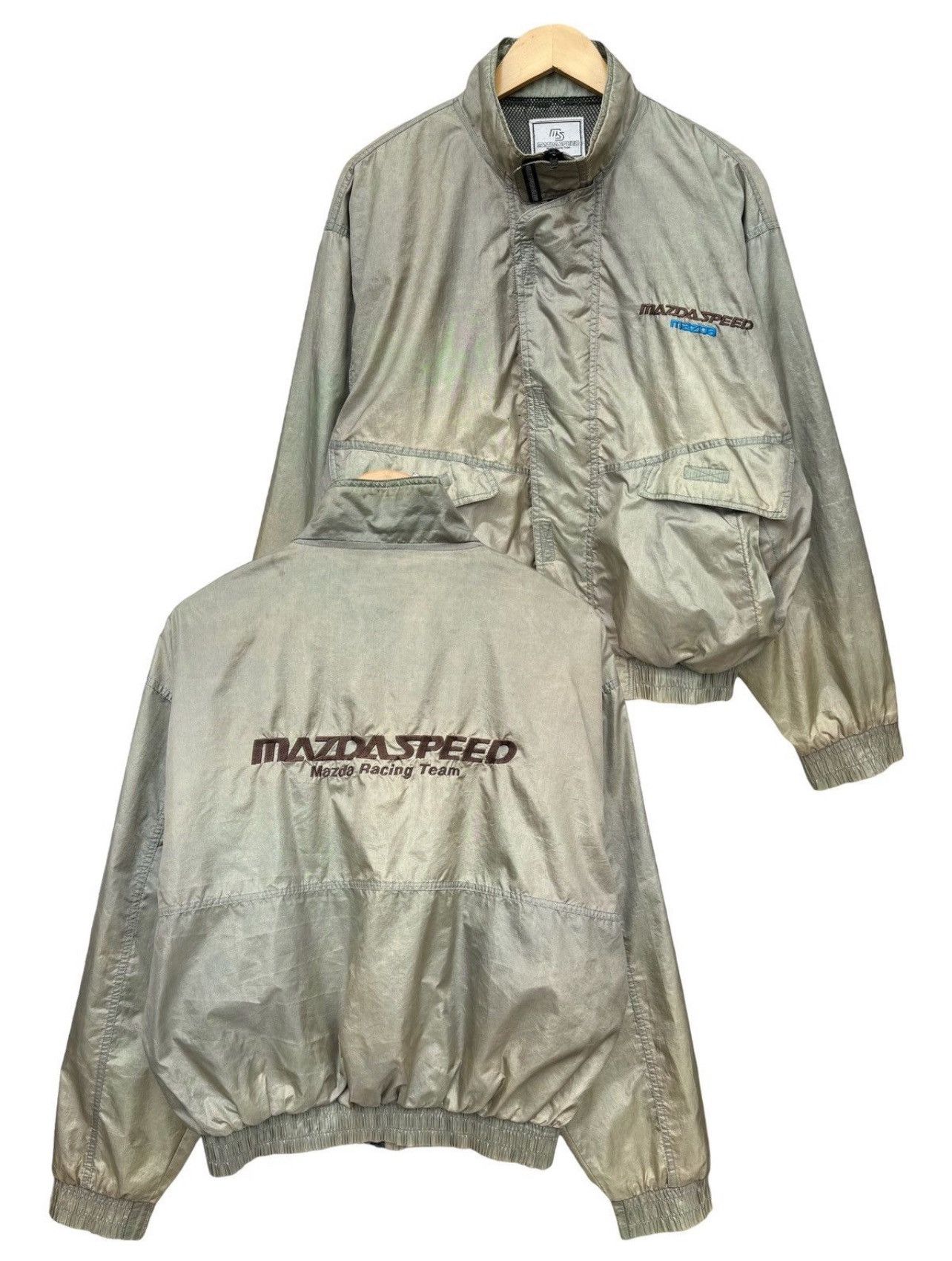 Vintage 90s Mazda Speed Racing Team Sunfaded Jackets L