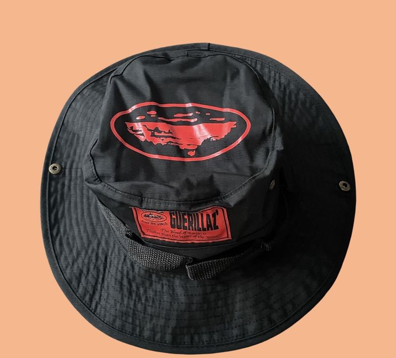 Corteiz Corteiz CRTZ Storm Bucket Hat Black/Red 🎩 | Grailed