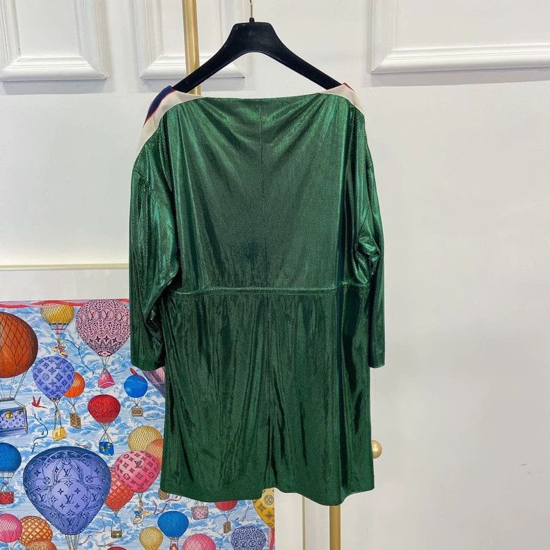 Gucci Gucci One-shoulder green dress 2504-Nextarrow Size XXS / US 00 / IT 34 - 2 Thumbnail