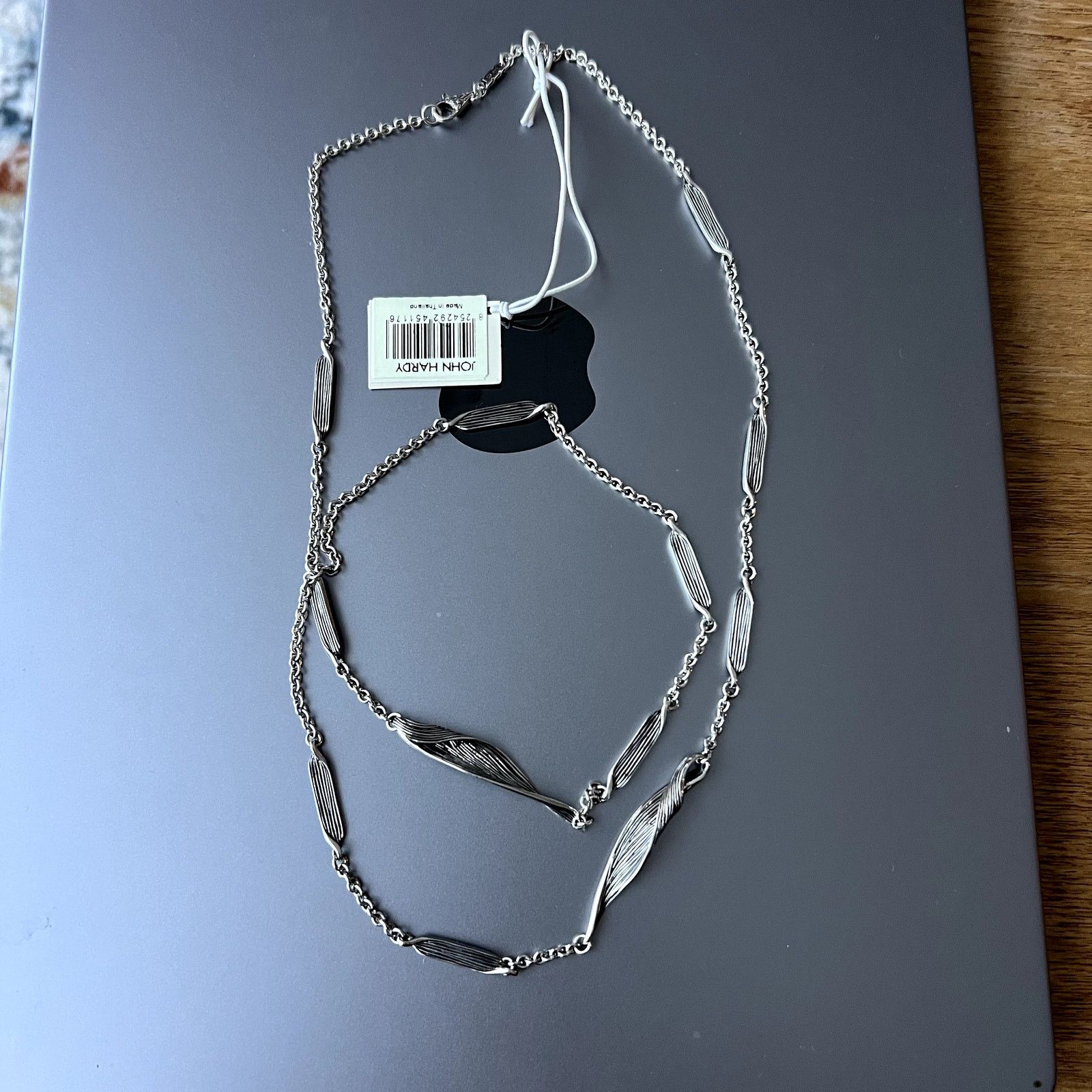 John Hardy John Hardy Bamboo Woven Sautoir Silver Necklace size 32 New Size ONE SIZE - 3 Thumbnail
