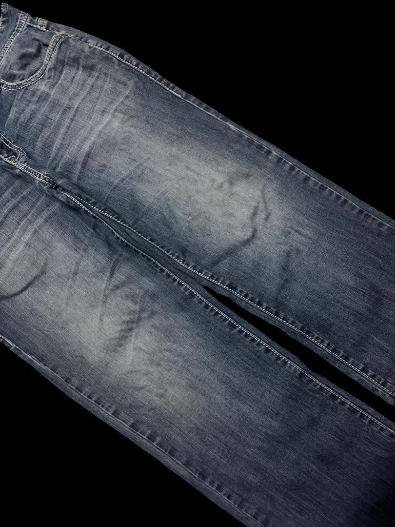 Japanese Brand Vintage Rock&Roll Cowboy Denim Mudwash Regular Straight Leg Size US 33 - 7 Thumbnail