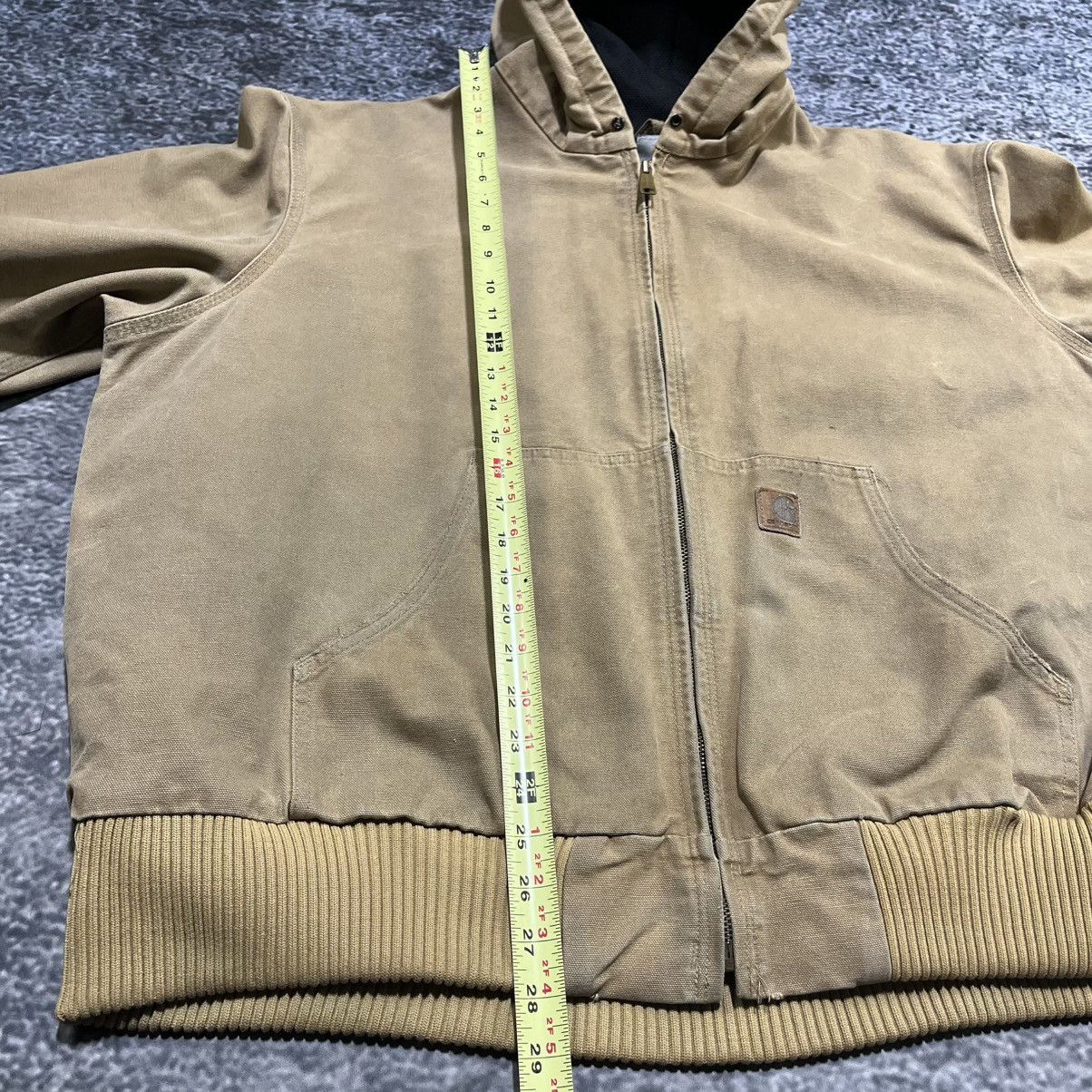 Carhartt VINTAGE CARHARTT TAN BROWN FADED JACKET HOODED WORKWEAR XXL Size US XXL / EU 58 / 5 - 11 Thumbnail