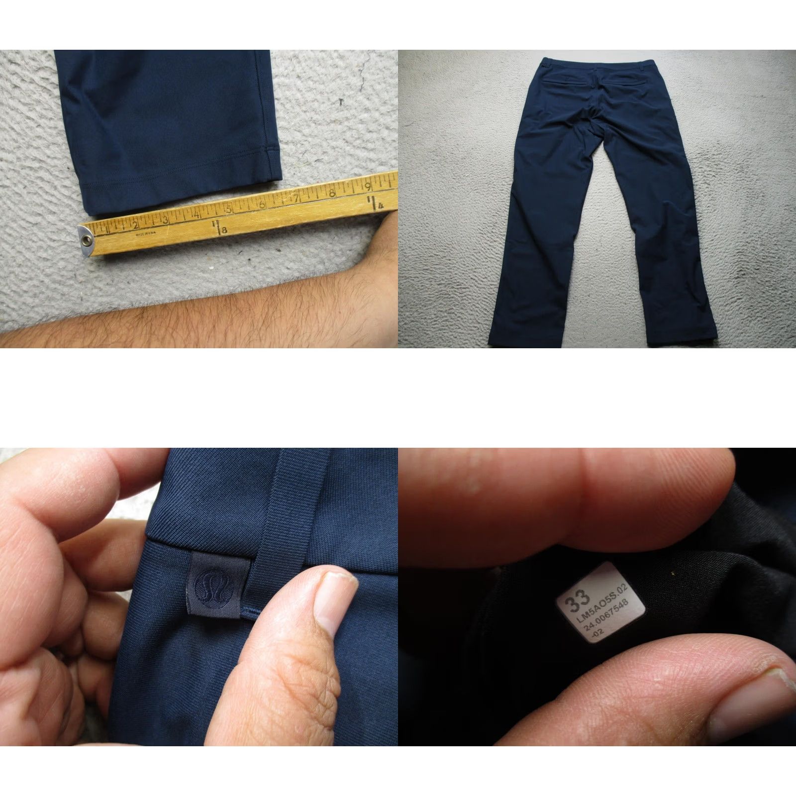 Lululemon Lululemon Pants Mens 33 Blue Woven Stretch Khakis Pockets Casual Straight Leg Size US 33 - 8 Thumbnail