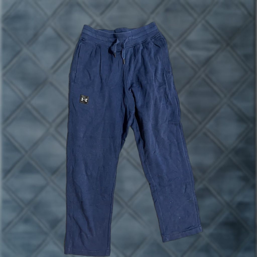 Under Armour UNDER ARMOUR SWEATPANTS MEN'S Solid Loose Blue Size Small Solid Distressed Size US 29 - 1 Thumbnail