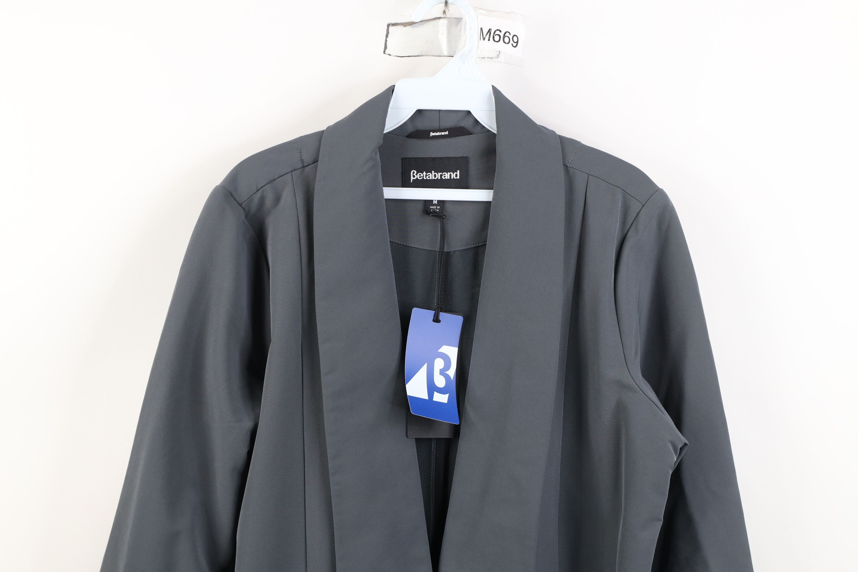 Betabrand New Betabrand Longline Button Blazer Travel Jacket Coat Size M / US 6-8 / IT 42-44 - 2 Thumbnail