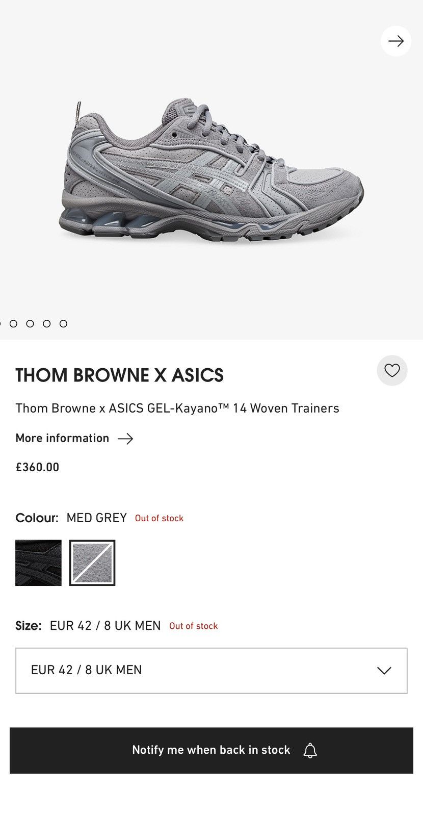 Thom Browne Thom Browne x Asics Kayano 14 Size US 8 / EU 41 - 3 Thumbnail