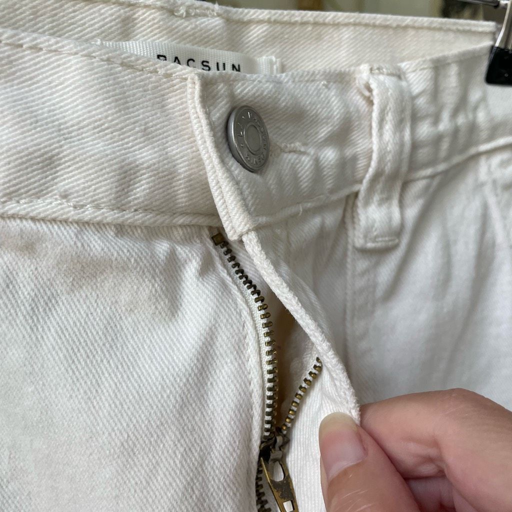 Pacsun PacSun White Cargo Dad Jeans $60 28 Size 28" / US 6 / IT 42 - 5 Thumbnail