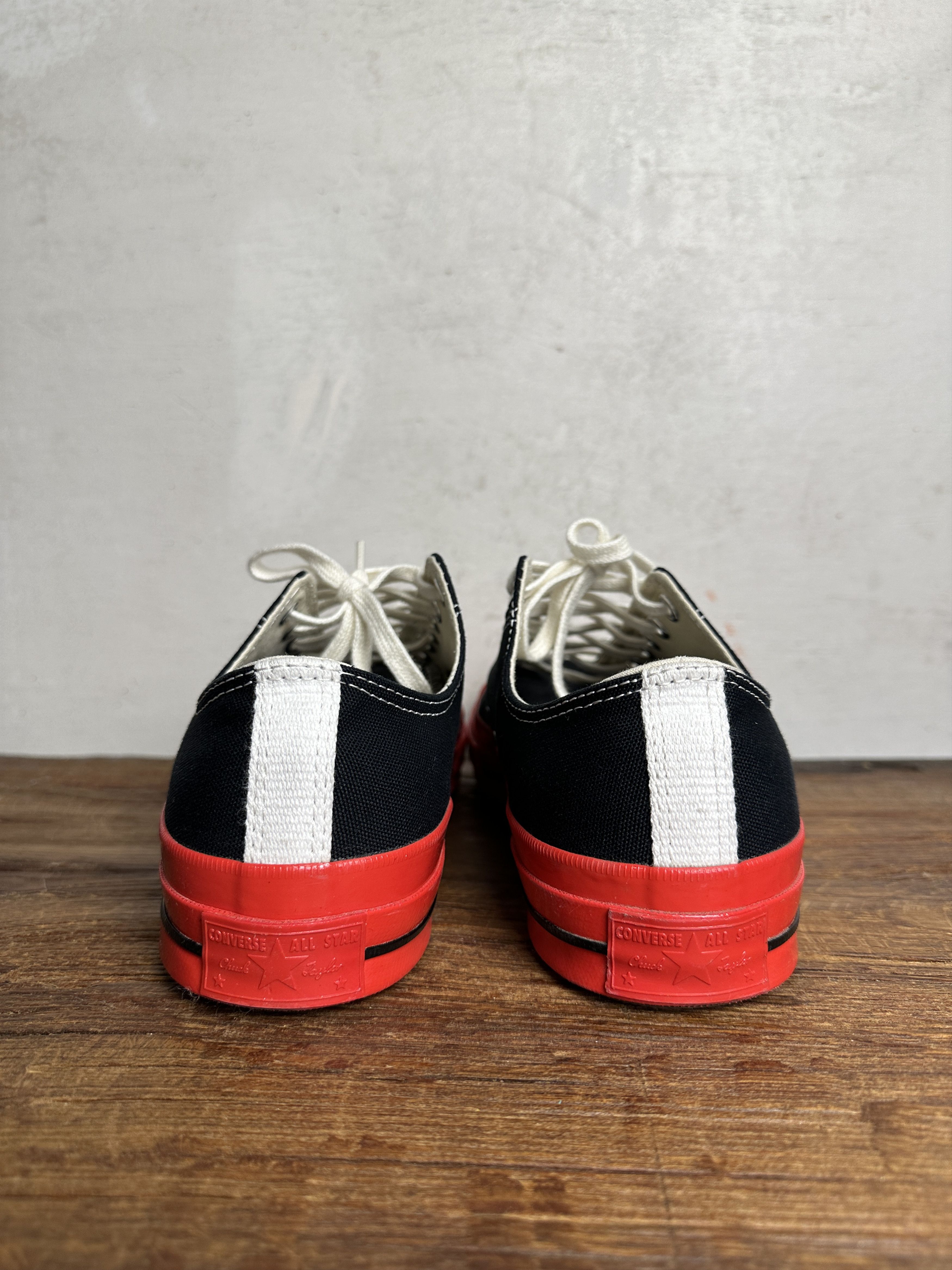 Comme des Garcons Converse Chuck 70 CDG OX Black High Top Sneakers Size US 10 / EU 43 - 6 Thumbnail