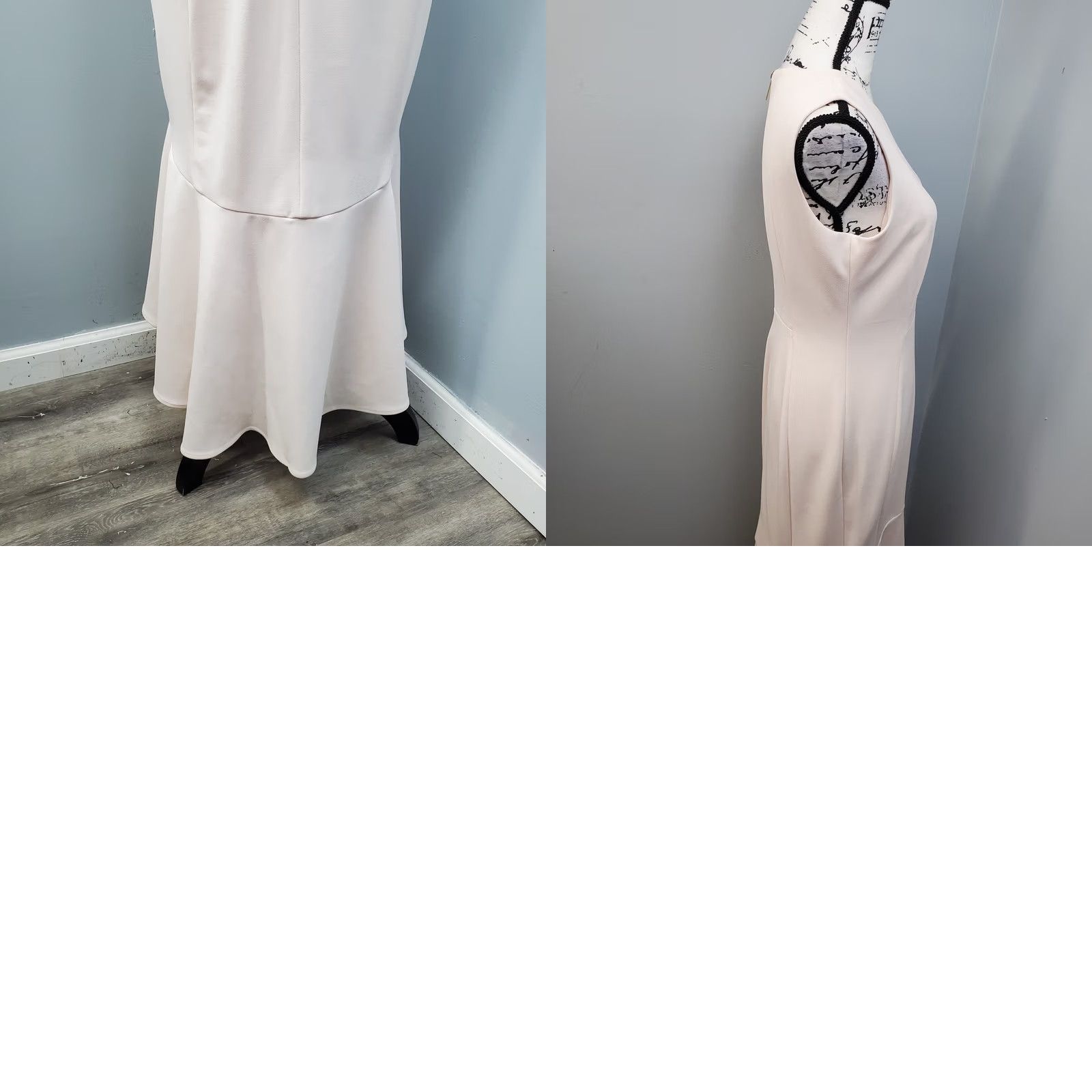 Calvin Klein Calvin Klein Maxi Dress Womens Size 8 Pink Stretch Lined Ruffle Hem Back Zip Size M / US 6-8 / IT 42-44 - 9 Thumbnail