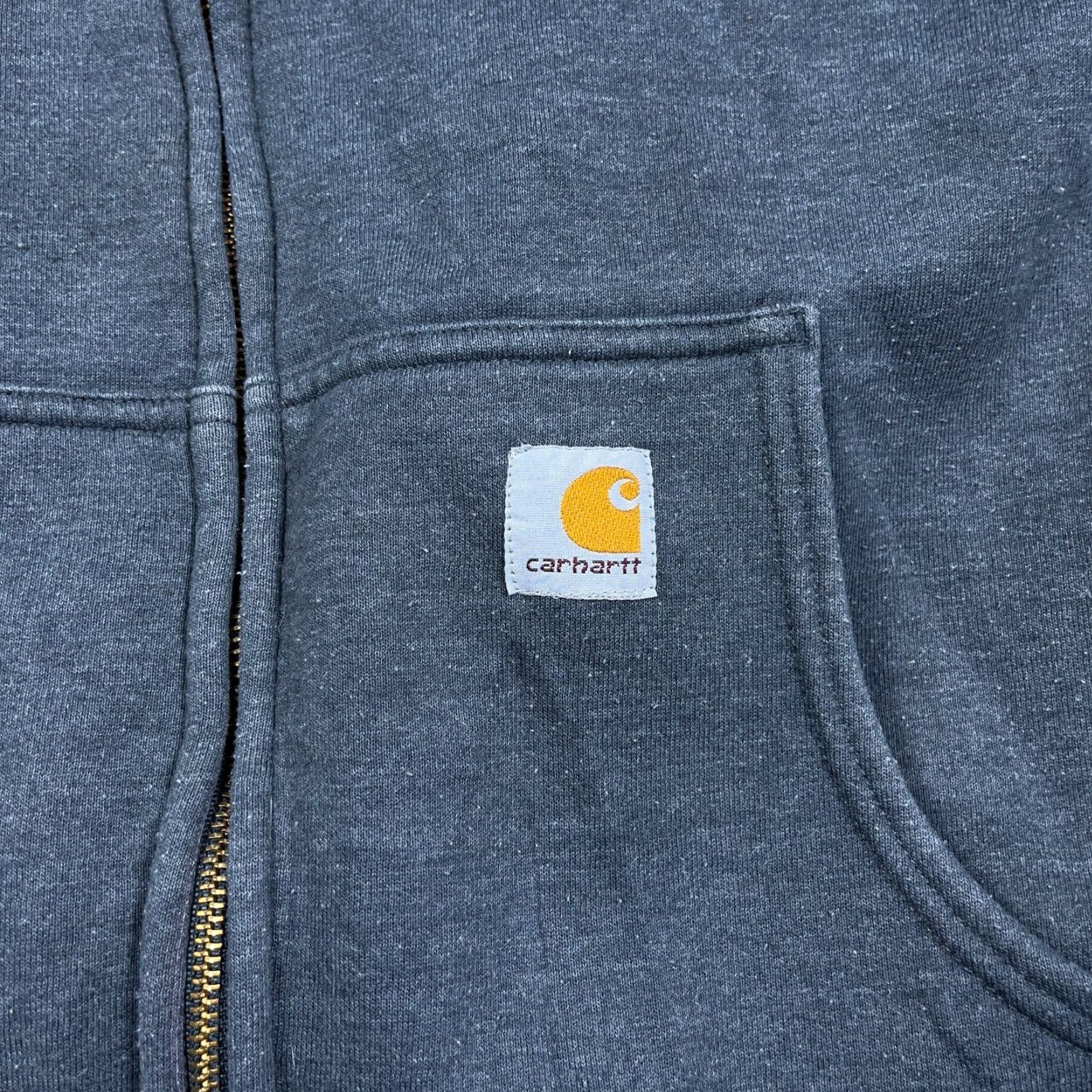 Carhartt Vintage Carhartt Hoodie Men XL Gray Thermal Lined Sweatshirt Jacket Y2K Work Size US XL / EU 56 / 4 - 4 Thumbnail