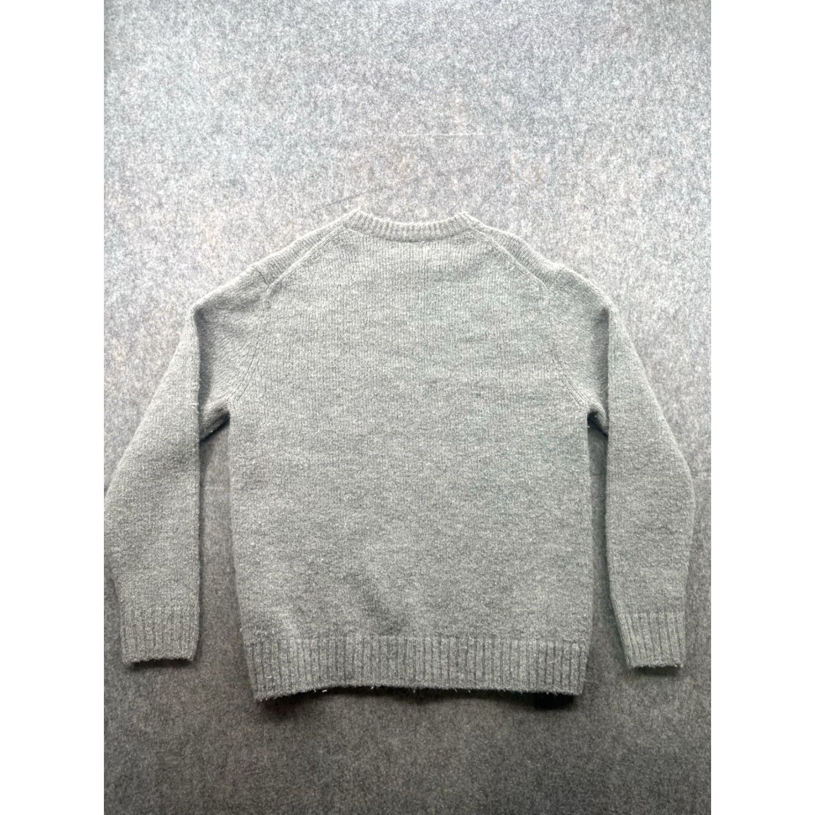 Zara Zara Womens Knit Crewneck Sweater Pullover Blue 100% Cotton L Regular Raglan Long Sleeve Knit - Vintage No Size L / US 10 / IT 46 - 6 Thumbnail