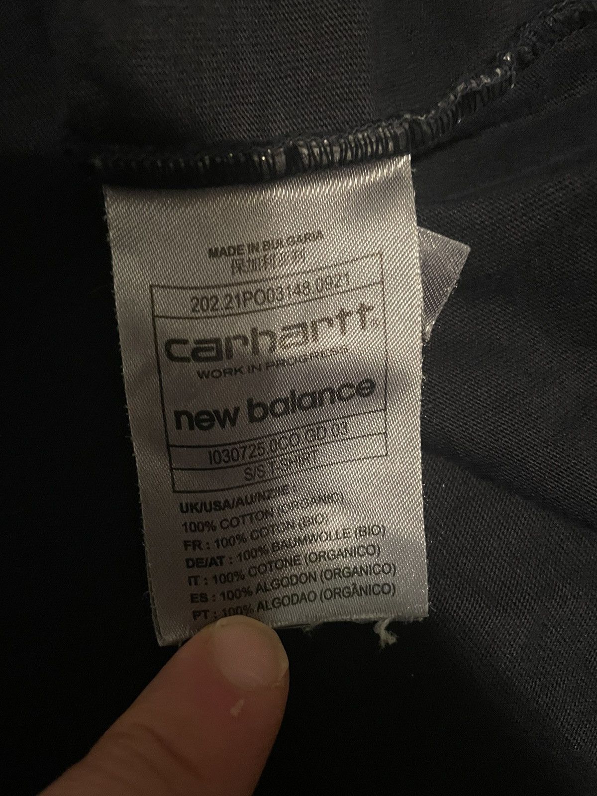 New Balance Nb x carhartt wip tee Size US L / EU 52-54 / 3 - 4 Thumbnail