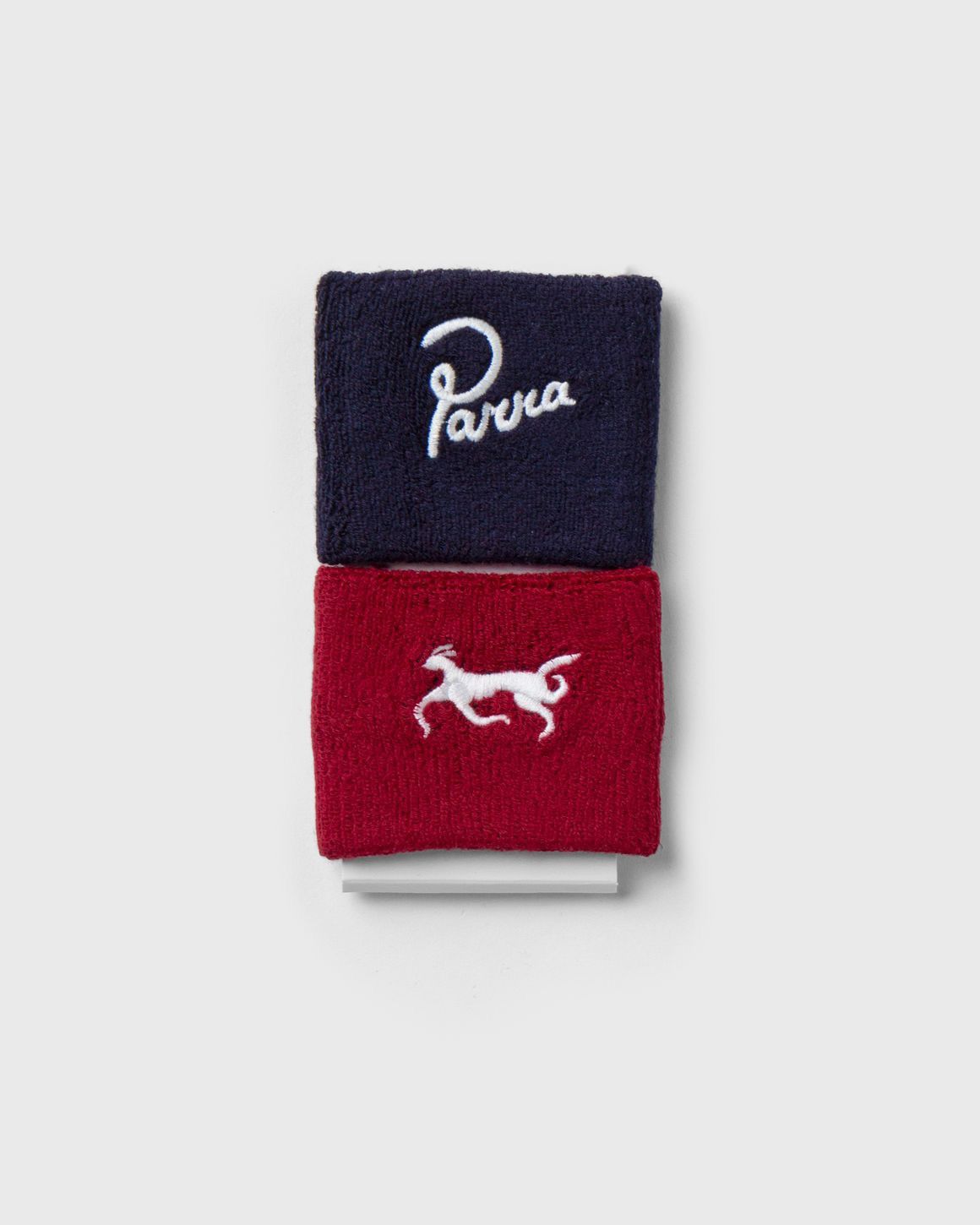 By Parra Parra 2 Pack Sweat Wrist Band Tennis Pro Set - Red/Blue Size ONE SIZE - 1 Thumbnail