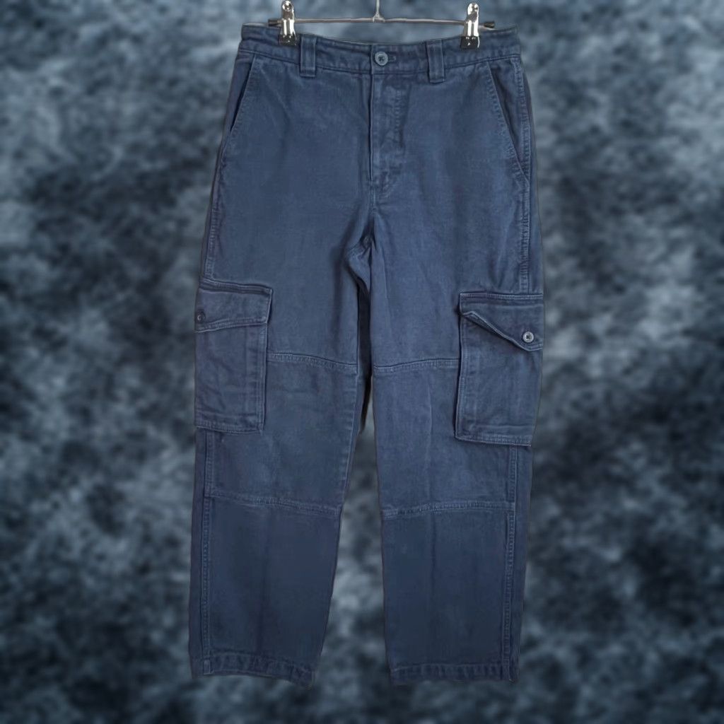 TNA Aritzia Tna Womens Blue Cotton Cargo Pants Size 4 Wide-Leg Pants Adult Womens 4 Blue Cotton Cargo Wide-Leg Ships Next Business Day Mens? Size 27" / US 4 / IT 40 - 1 Thumbnail