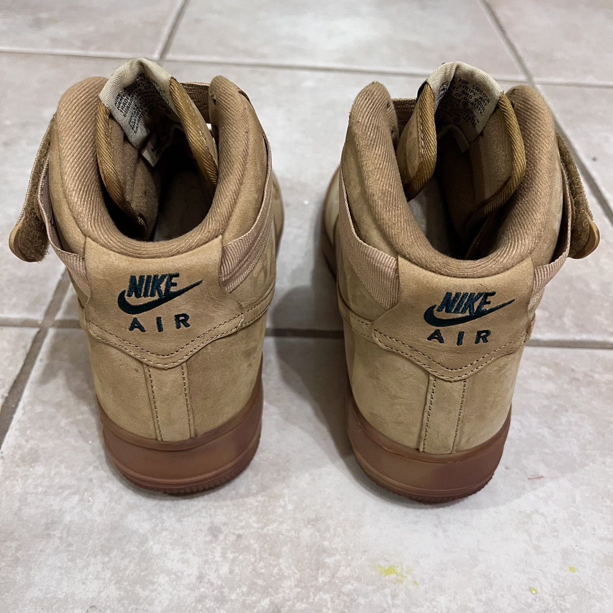 Nike Size 9 - Nike Air Force 1 High Flax 2015 806403200 Wheat AF1 Size US 9 / EU 42 - 5 Thumbnail