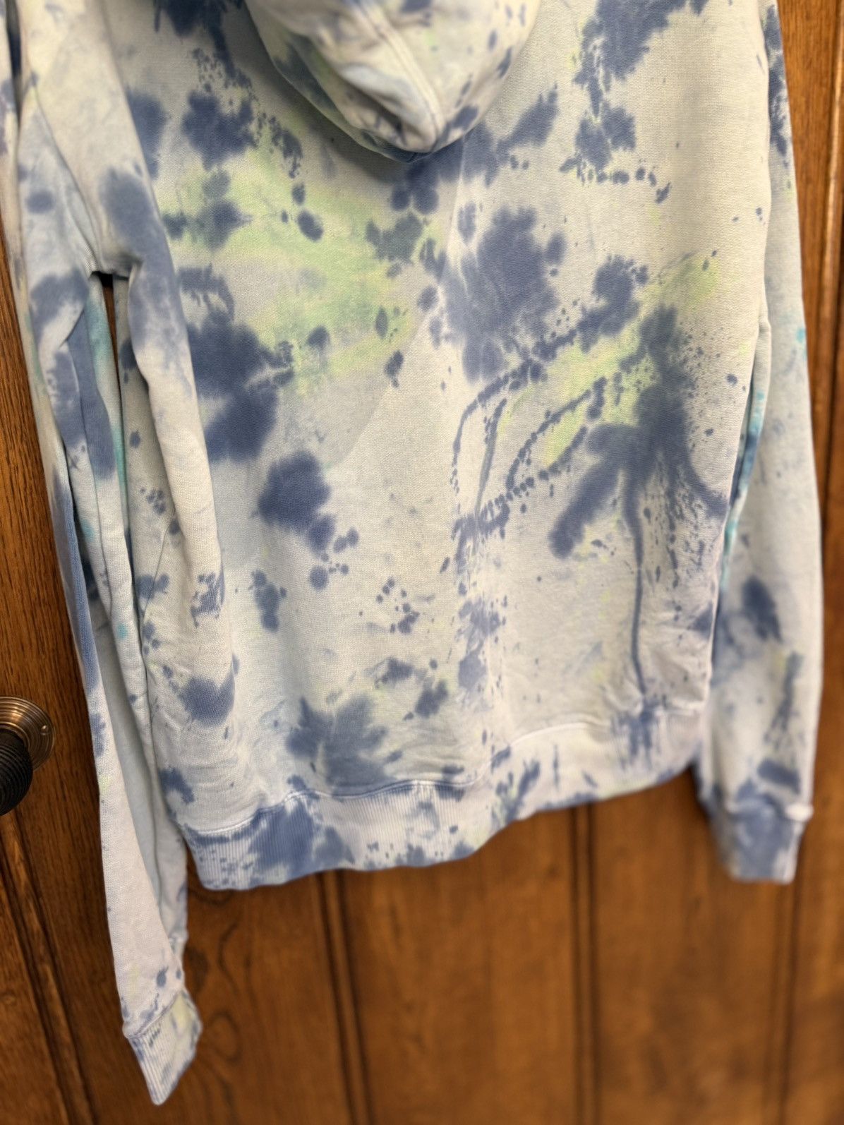 Saint Laurent Paris SS19 Saint Laurent rive gauche logo tie dye blue hoodie S Size US S / EU 44-46 / 1 - 14 Thumbnail