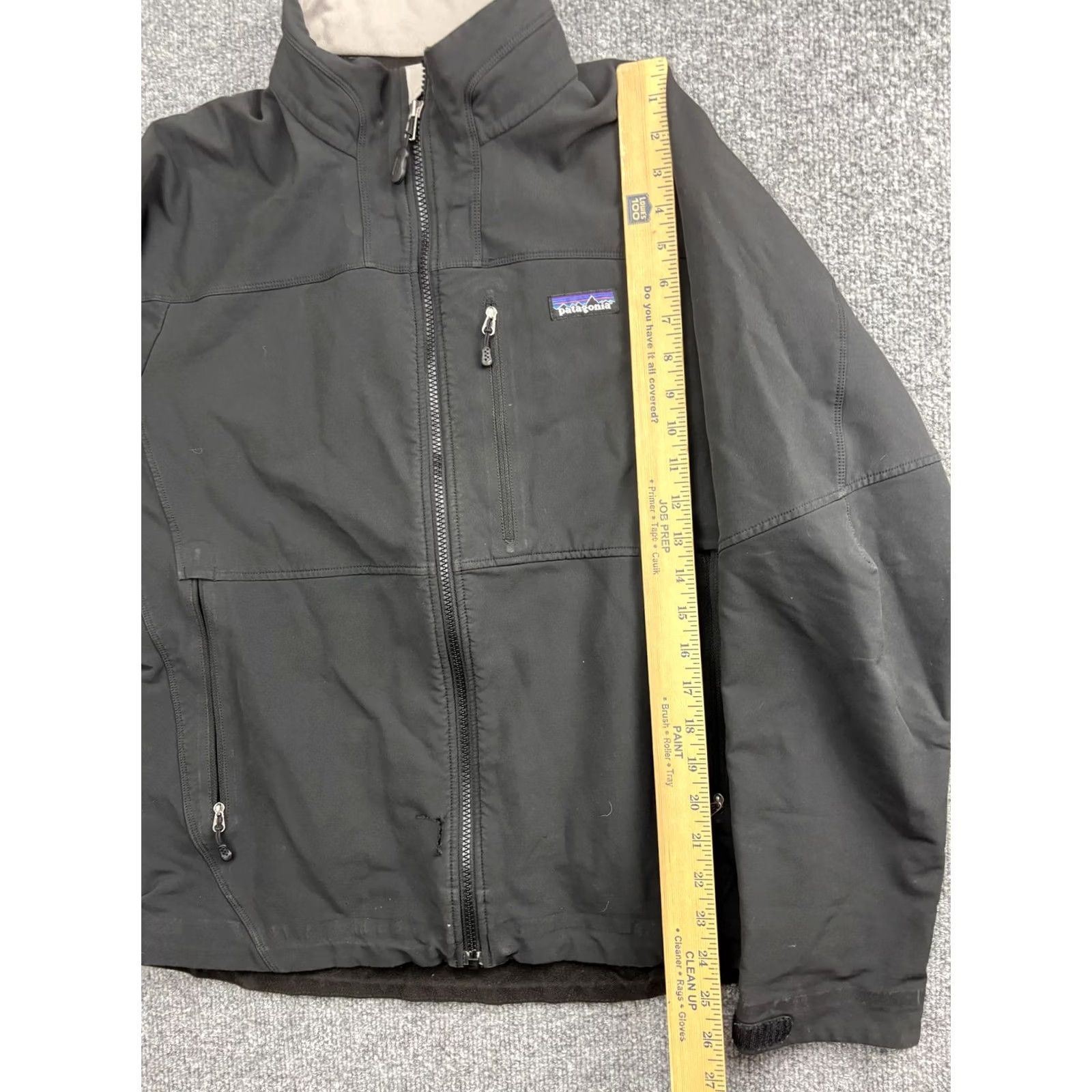 Patagonia Patagonia Softshell Jacket Mens Medium Black Bitterroot Logo Fleece Lined Size US M / EU 48-50 / 2 - 5 Thumbnail