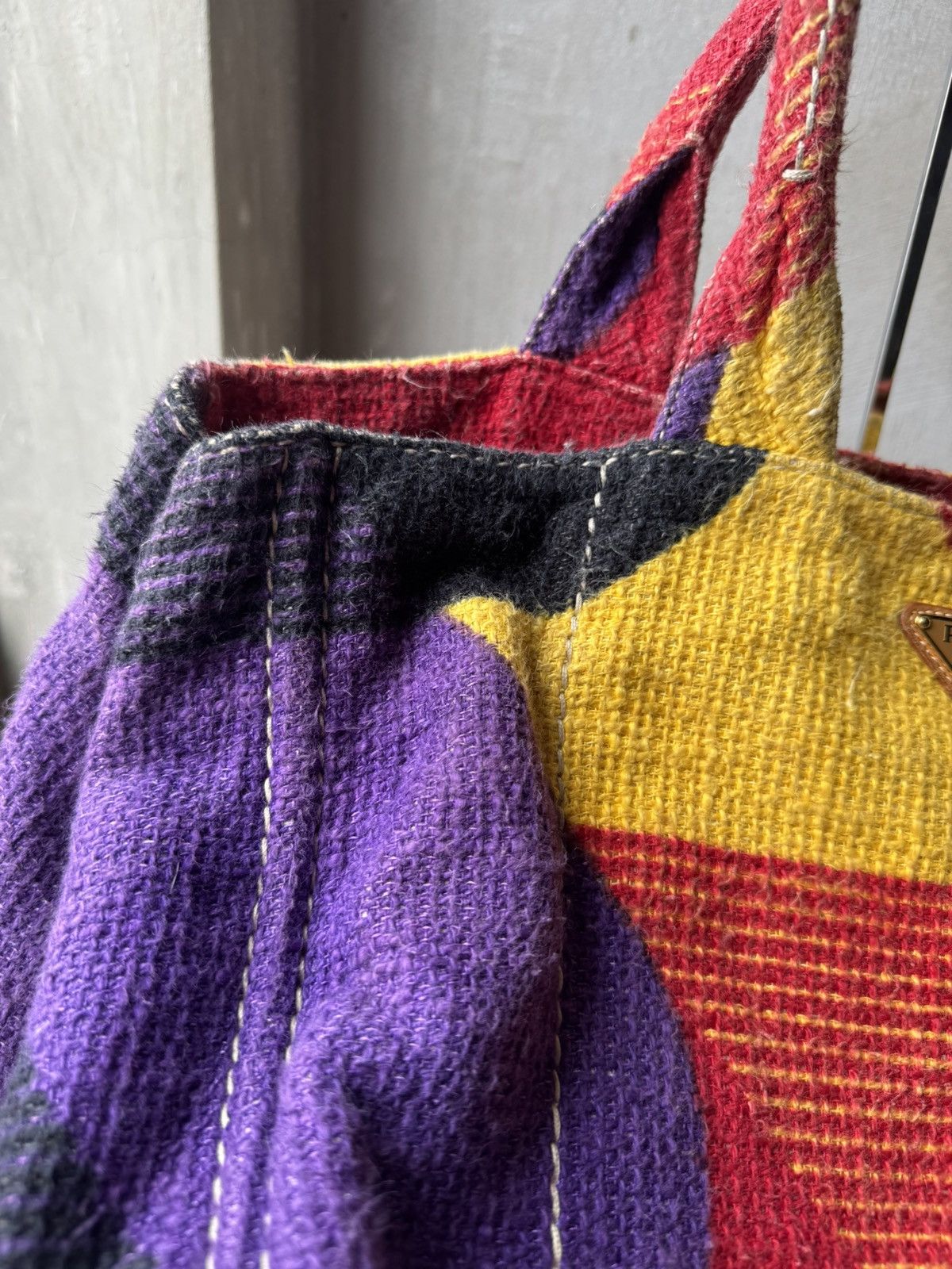 Prada Prada multicolor knitted totebag Size ONE SIZE - 7 Thumbnail