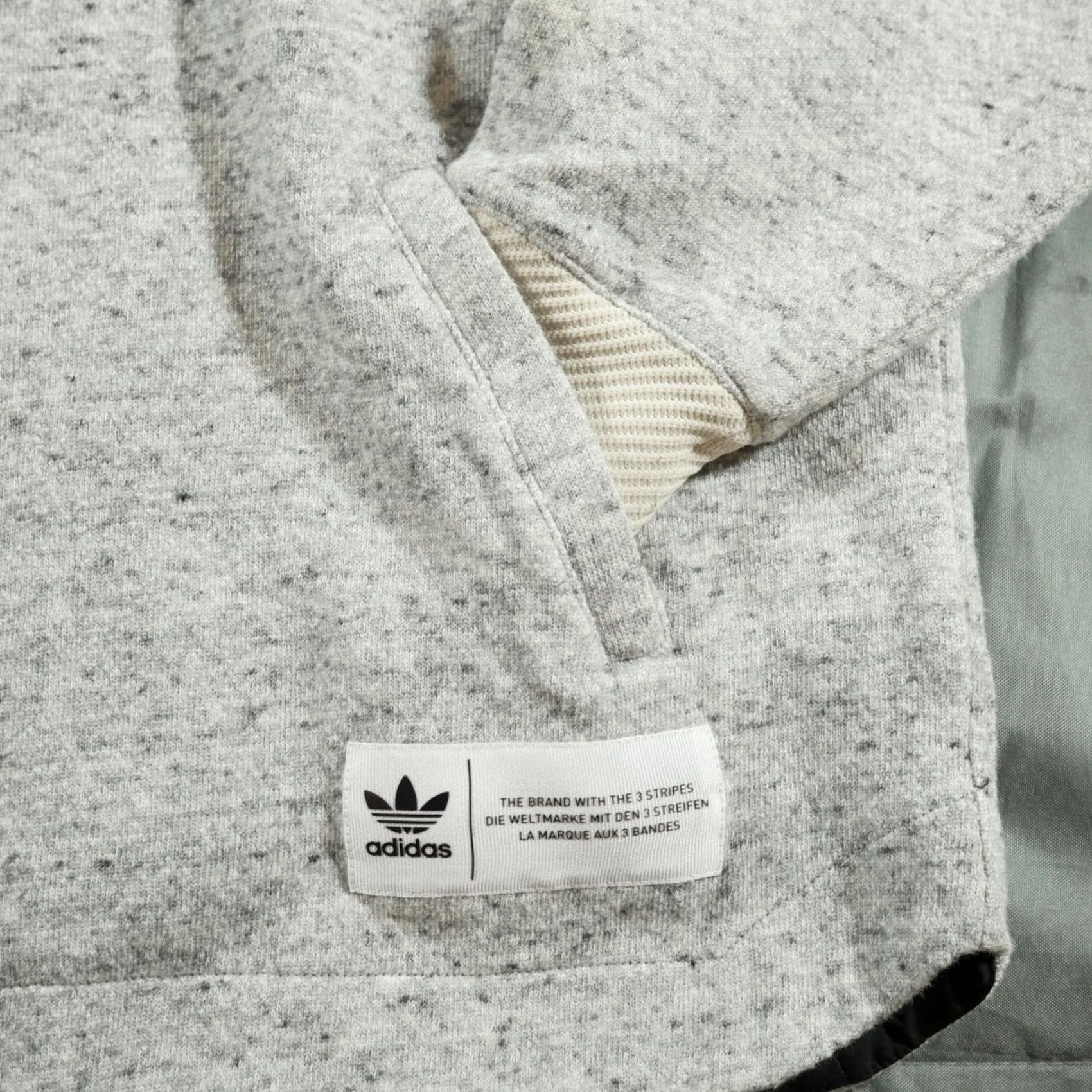 Adidas Adidas Sweater Mens Small Gray Hoodie Originals Trefoil Sweatshirt Hybrid BS4574 Size US S / EU 44-46 / 1 - 2 Thumbnail