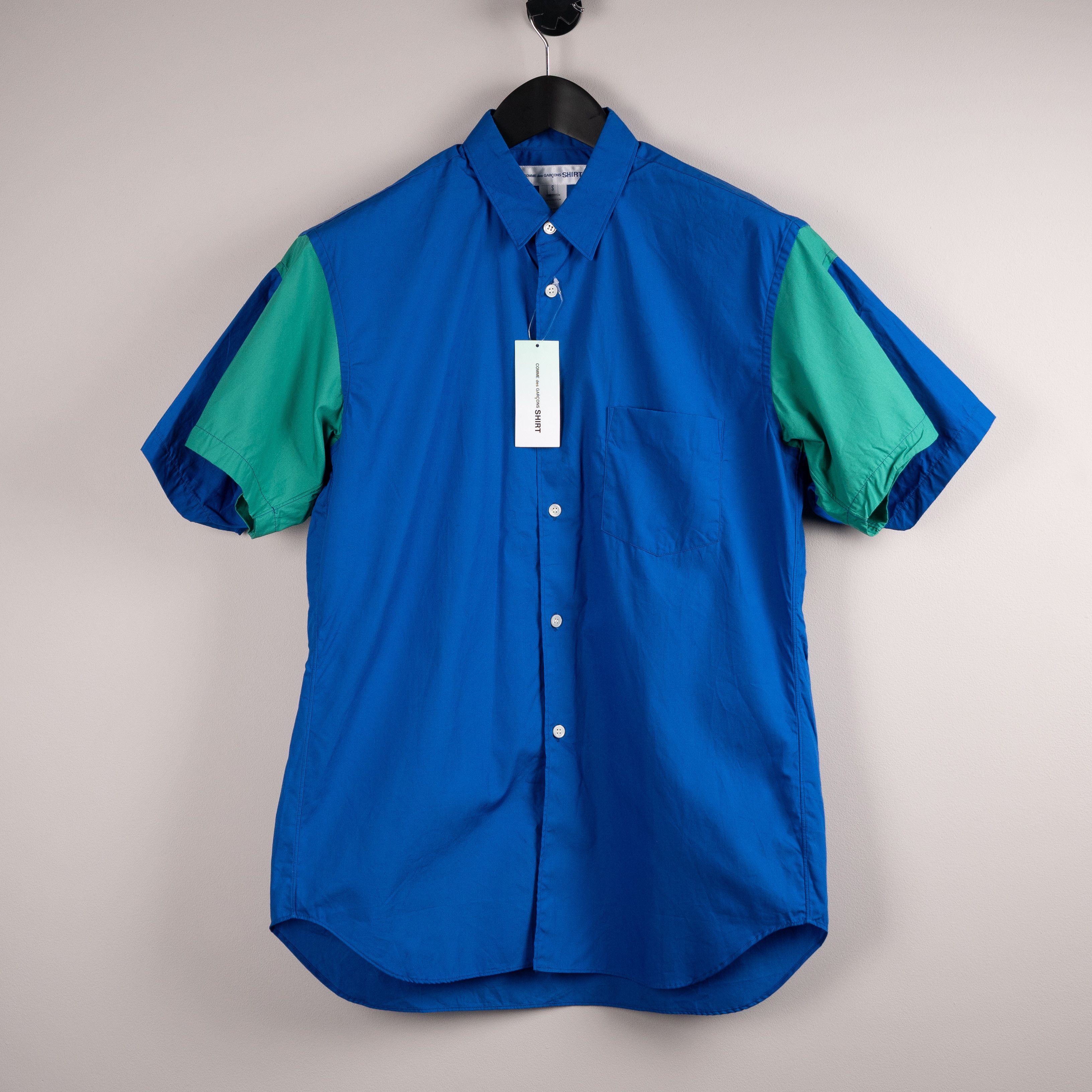 Comme des Garcons SHIRT Comme Des Garçons Shirt Double Sleeve Shirt Blue/Green Size US S / EU 44-46 / 1 - 1 Thumbnail