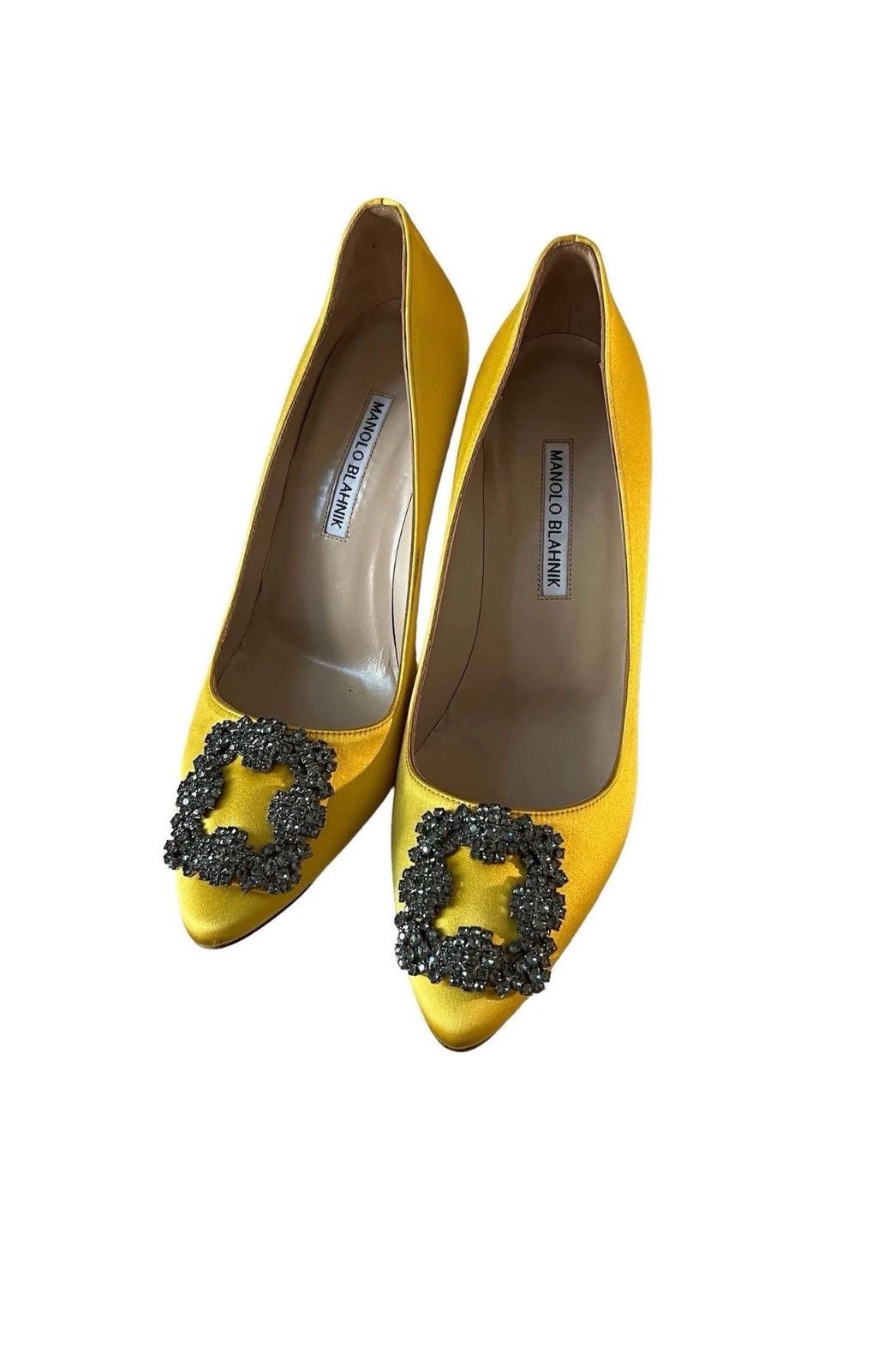 Manolo Blahnik Manolo Hangisi Cloth Heels Size US 8 / IT 38 - 2 Thumbnail