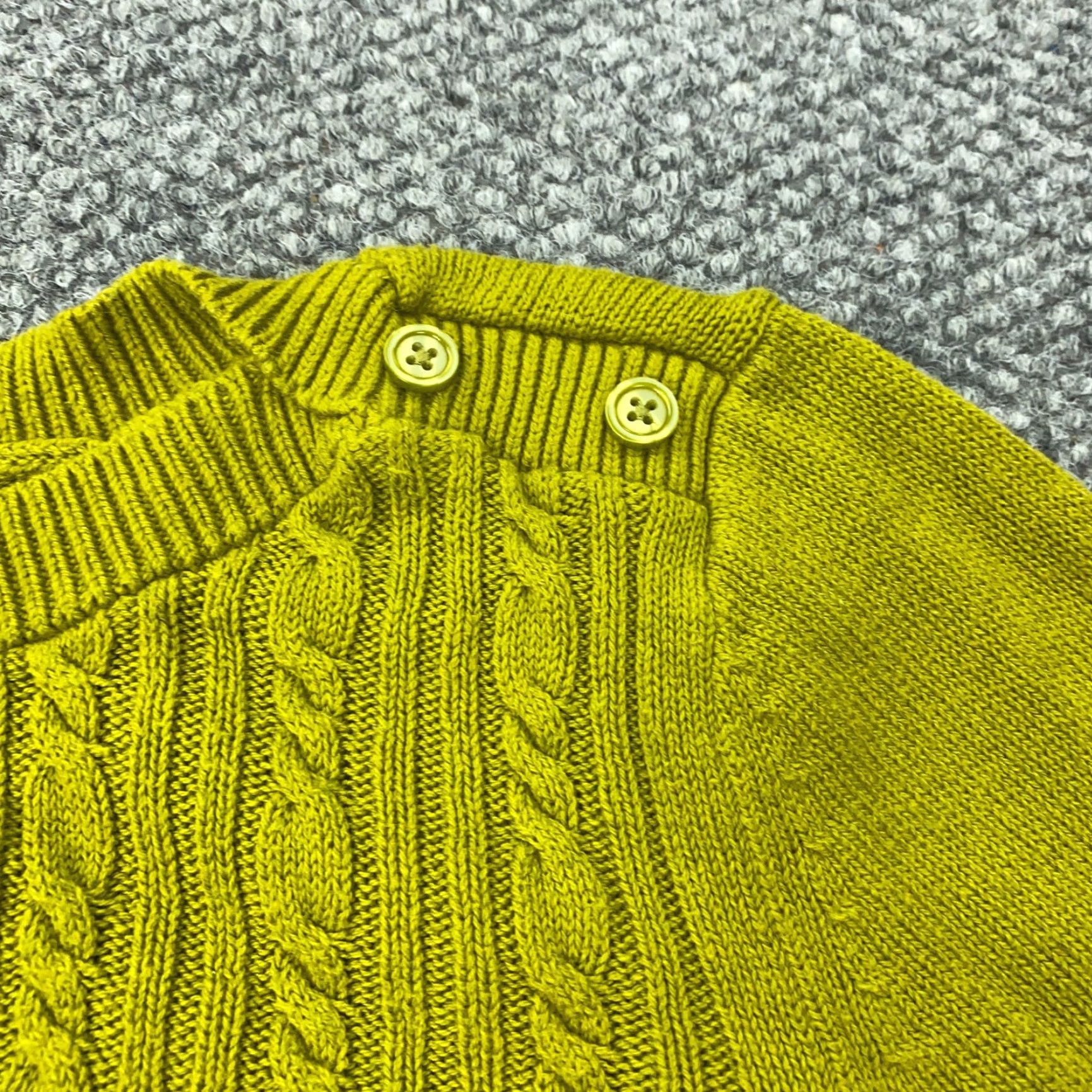 Banana Republic Banana Republic Sweater Womens Medium Green Angora Rabbit Hair Blend Cable Knit Pullover Long Sleeve Boat Neck Size M / US 6-8 / IT 42-44 - 2 Thumbnail