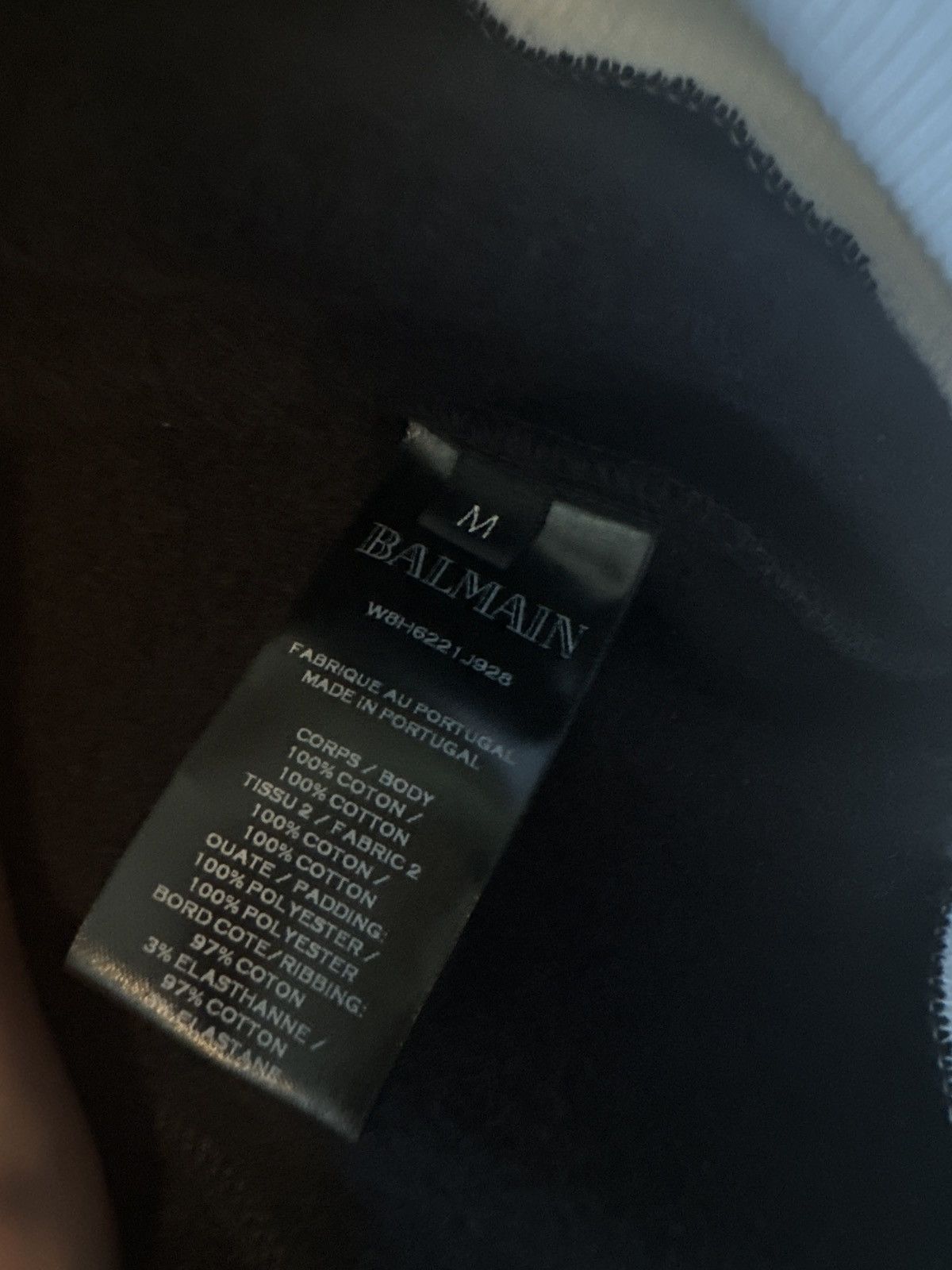 Balmain Balmain Black and White Patchwork Sweatshirt / Hoodie Size US M / EU 48-50 / 2 - 4 Thumbnail