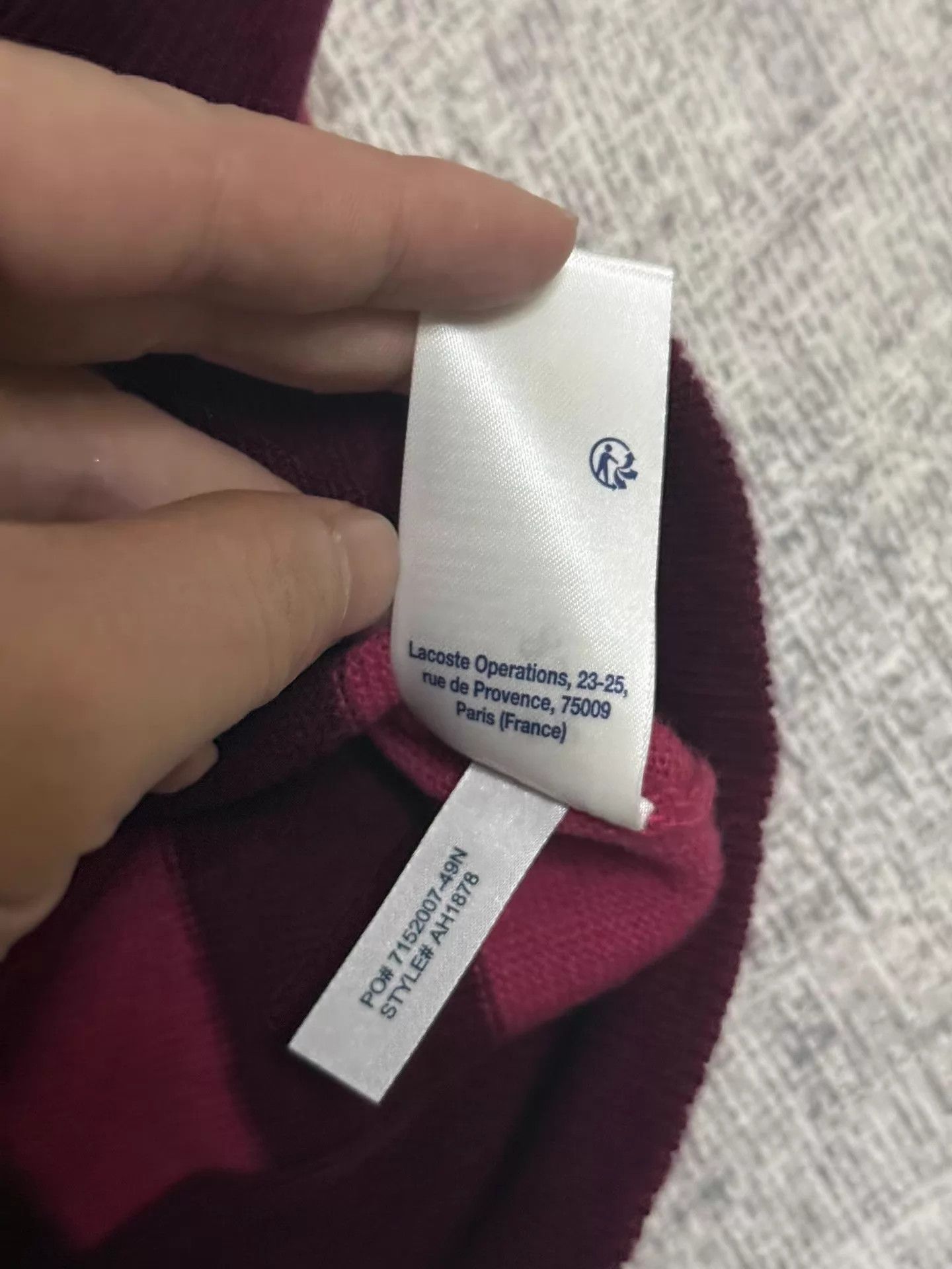 Lacoste Lacoste burgundy wool cardigan L new with tags Size L / US 10 / IT 46 - 5 Thumbnail