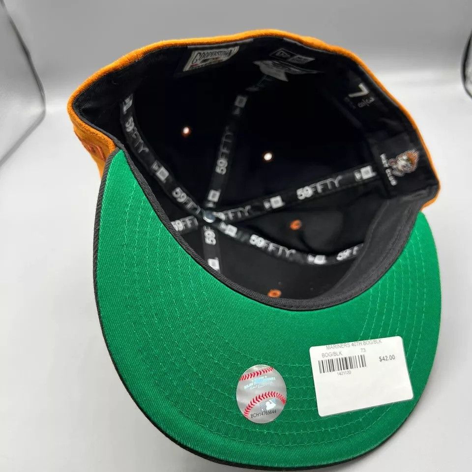 New Era Seattle Mariners Hat Men 7 3/8 59Fifty New Era Fitted Cap Size ONE SIZE - 4 Thumbnail