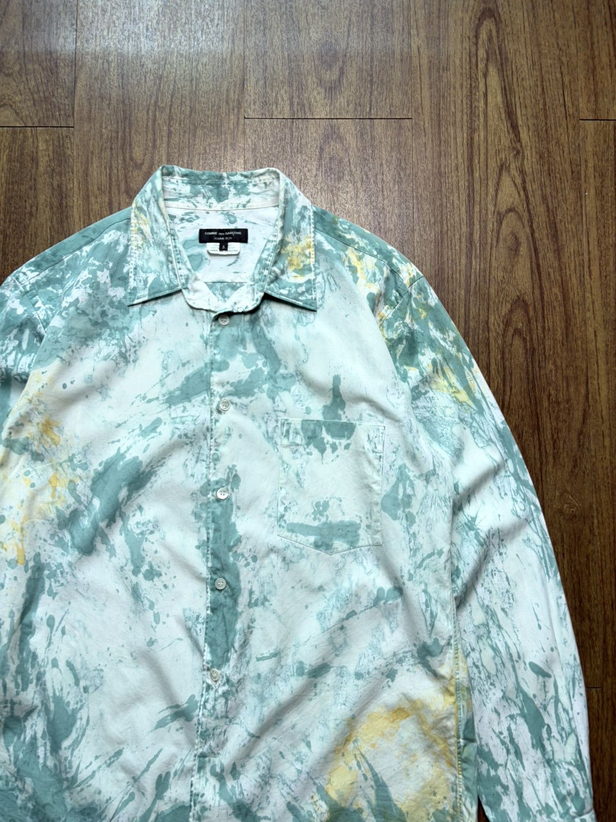 Comme des Garcons Homme Plus FREE TAX! AD2017 CDG Homme Plus Marble Print Shirt Size US S / EU 44-46 / 1 - 2 Thumbnail